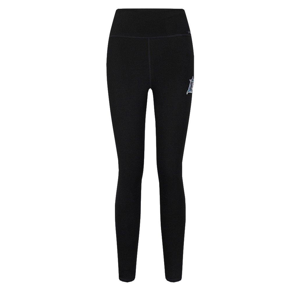 Pro Standard Women's MLB Miami Marlins Retro Classic Jersey Leggings - Black - BLACK Thumbnail View 3