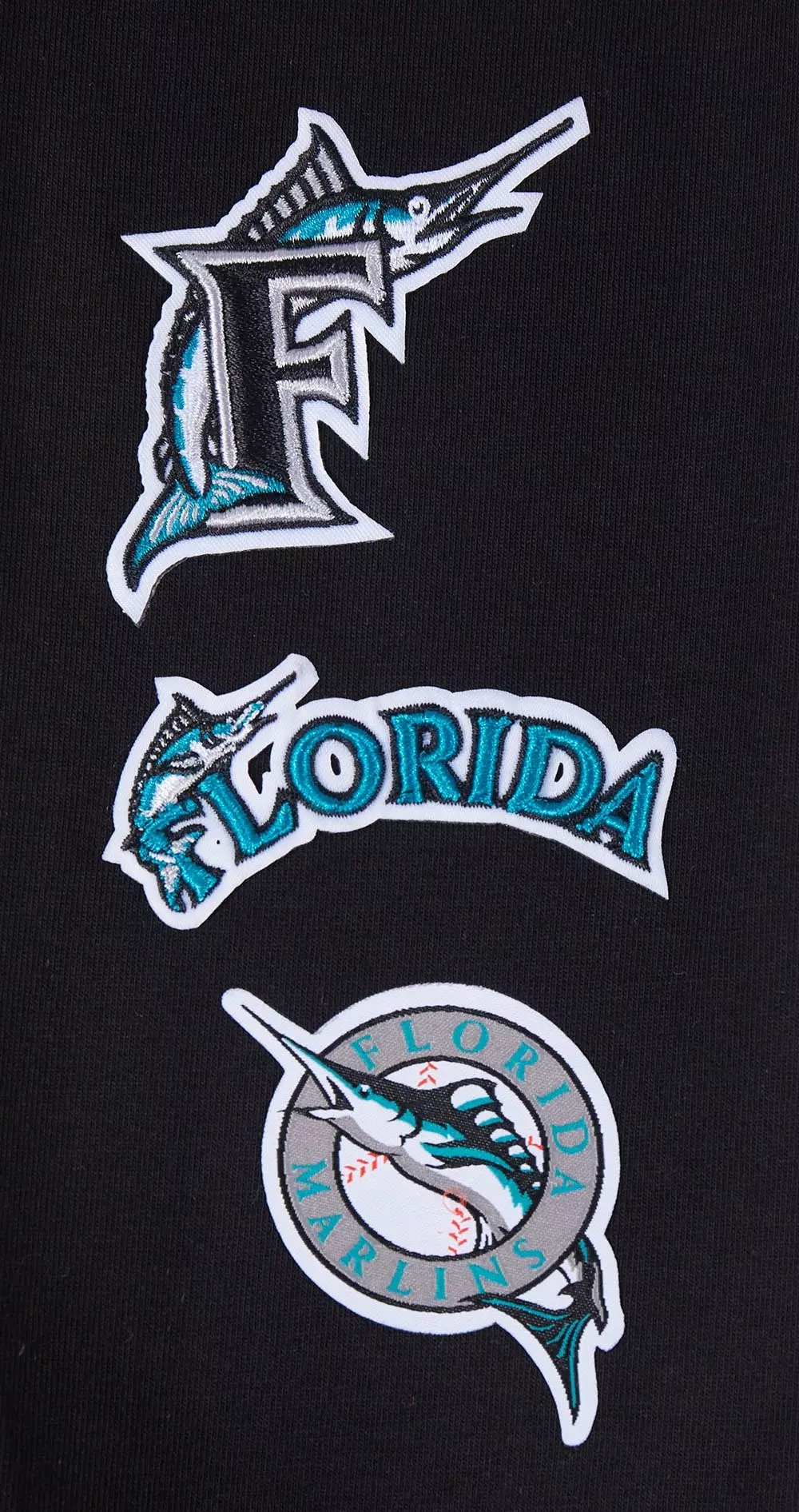 Pro Standard Women's MLB Miami Marlins Retro Classic Jersey Leggings - Black - BLACK