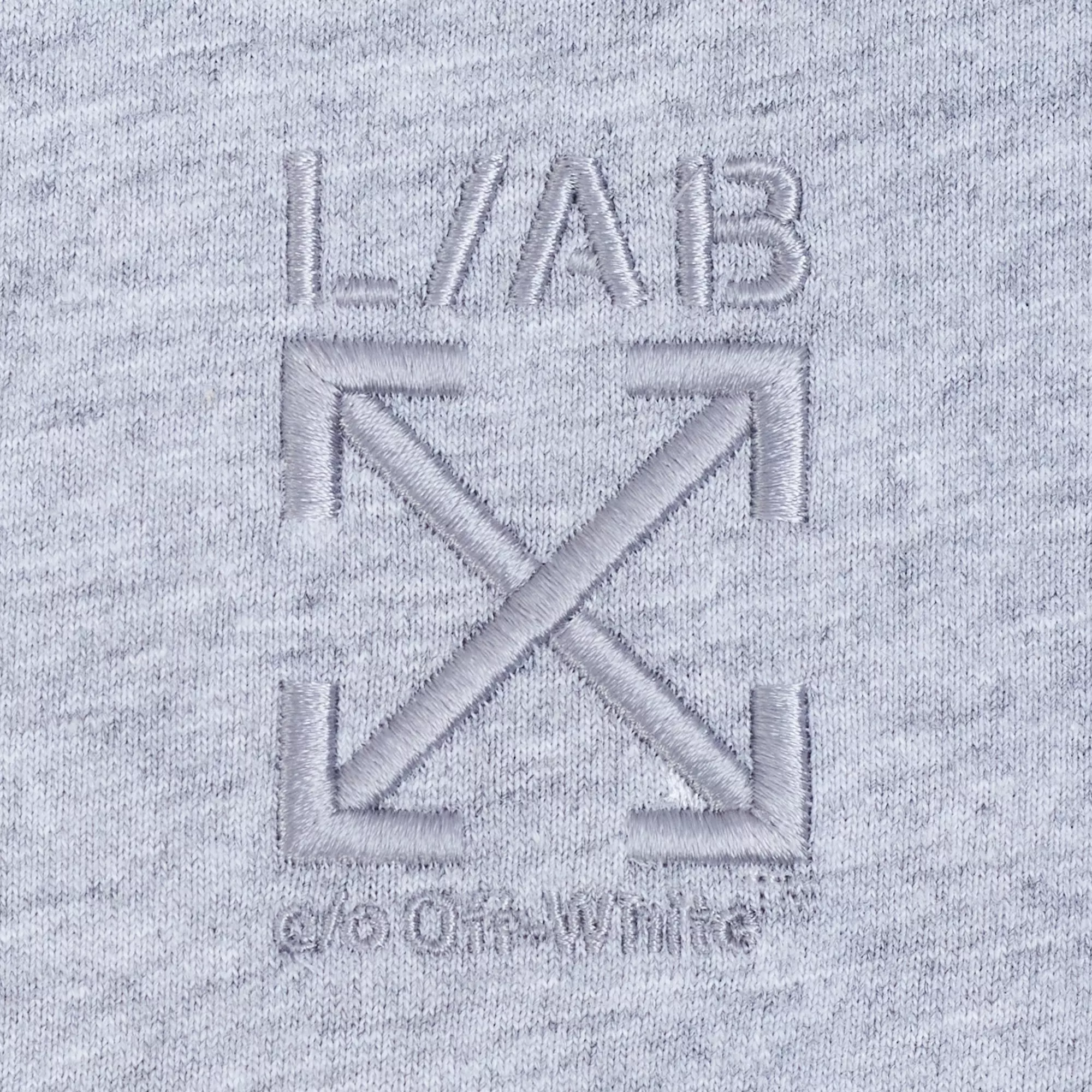 L/AB c/o Off-White Men's Short Sleeve Crewneck Undershirt (3 Pack) - Black/White/Grey - BLACK/WHITE/GREY