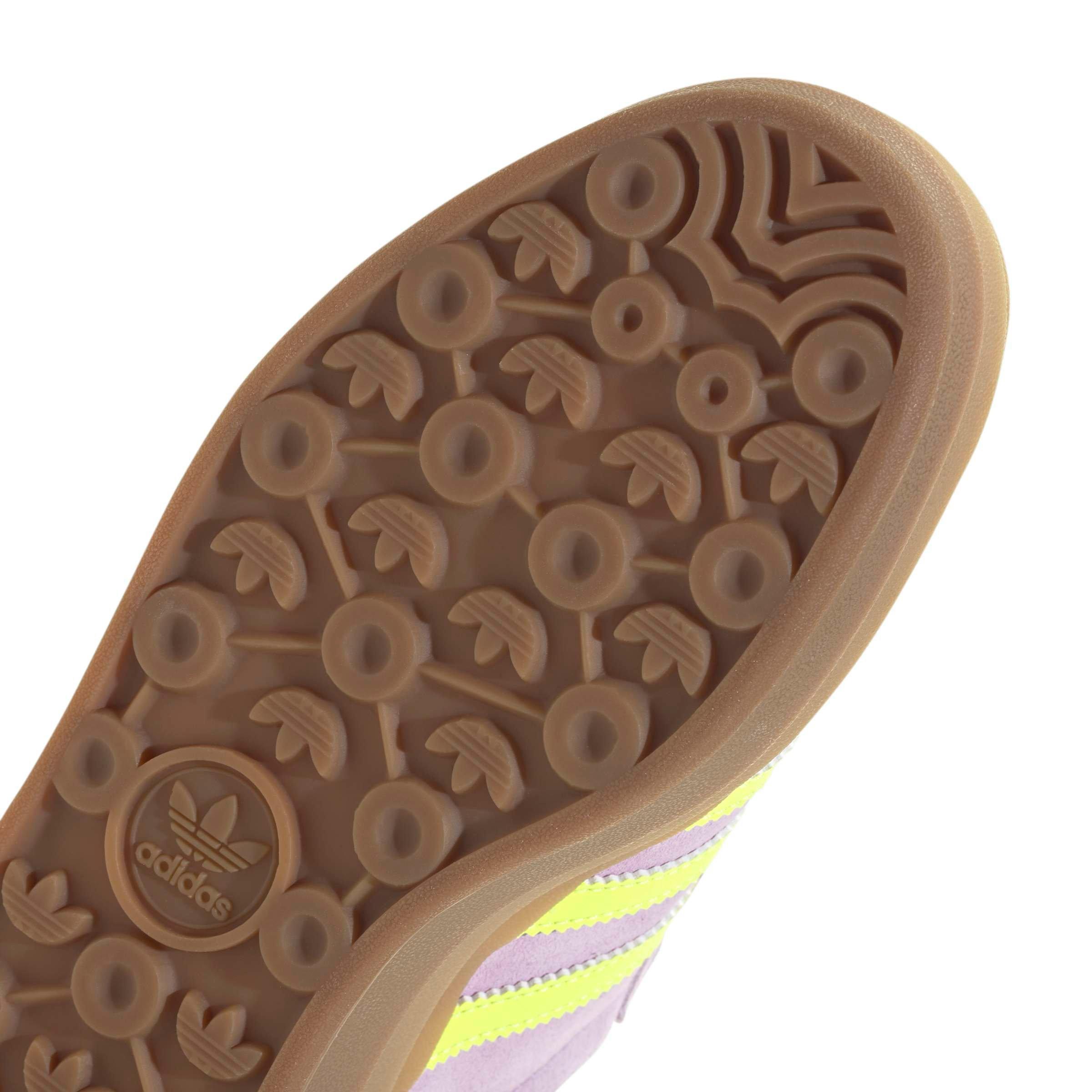 adidas Originals Gazelle Bold "Powder Plum/Solar Yellow/Gold Metallic" Women's Shoe - PLUM/YELLOW/GOLD Thumbnail View 7