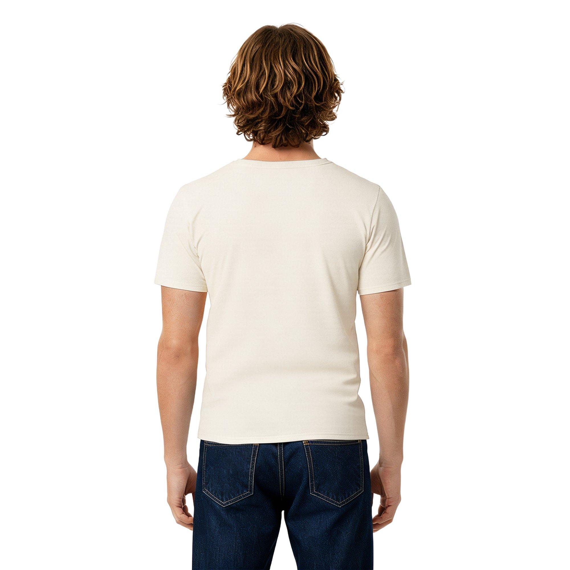 L/AB c/o Off-White Men's Short Sleeve Crewneck Undershirt (3 Pack) - Marshmallow/Birch/Grey - MARSHMALLOW/BIRCH/GREY
