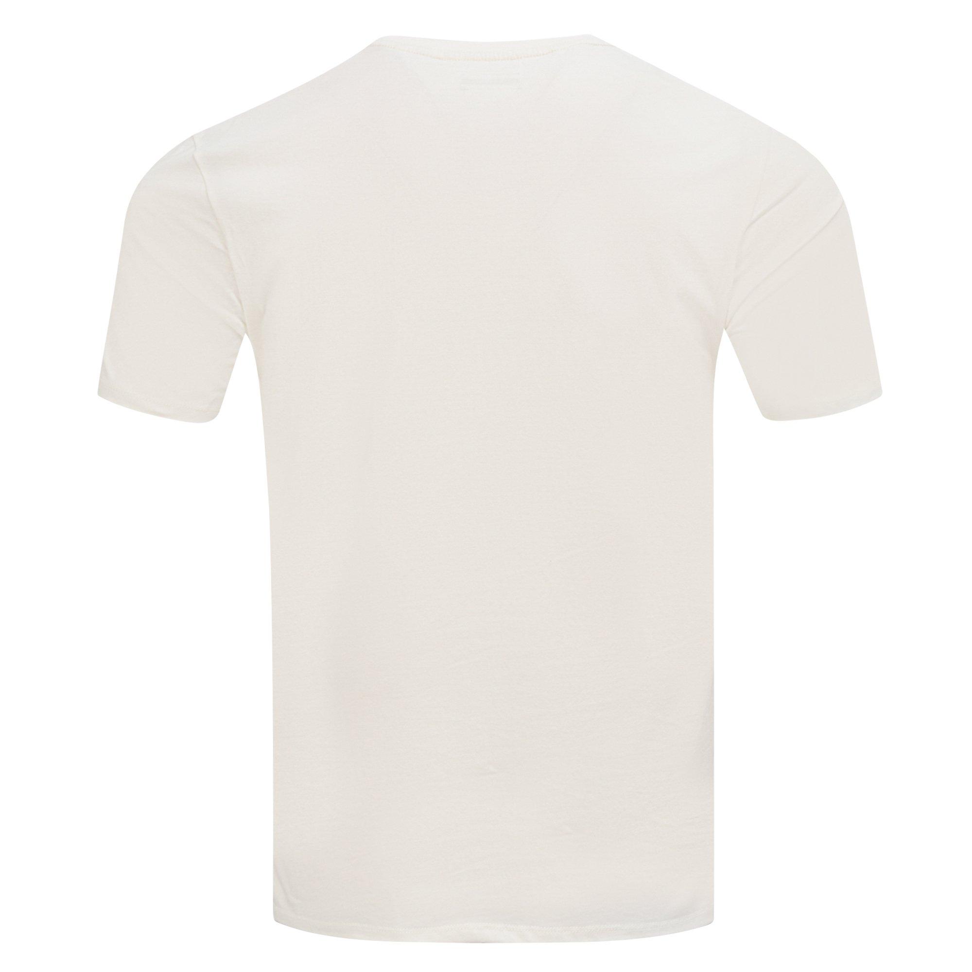 L/AB c/o Off-White Men's Short Sleeve Crewneck Undershirt (3 Pack) - Marshmallow/Birch/Grey - MARSHMALLOW/BIRCH/GREY