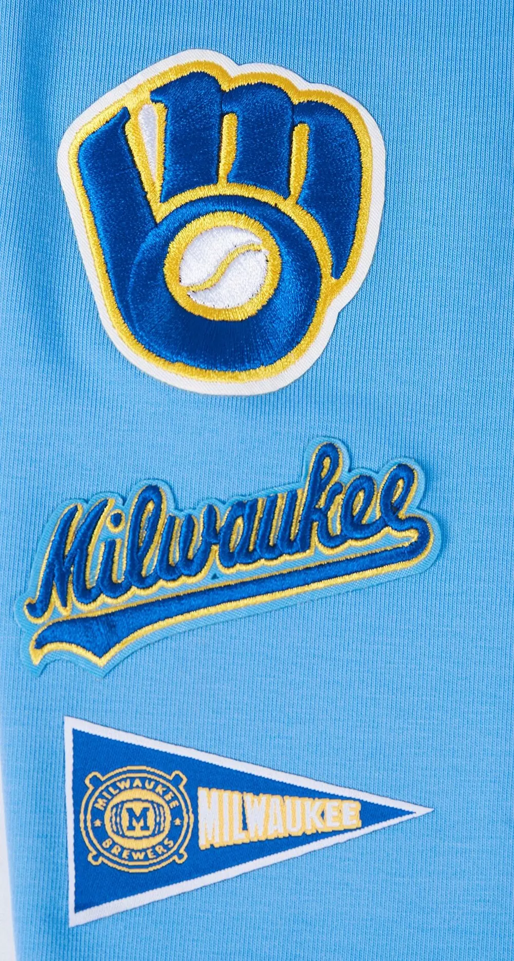 Pro Standard Women's MLB Milwaukee Brewers Retro Classic Jersey Leggings - University Blue - UNIVERSITY BLUE