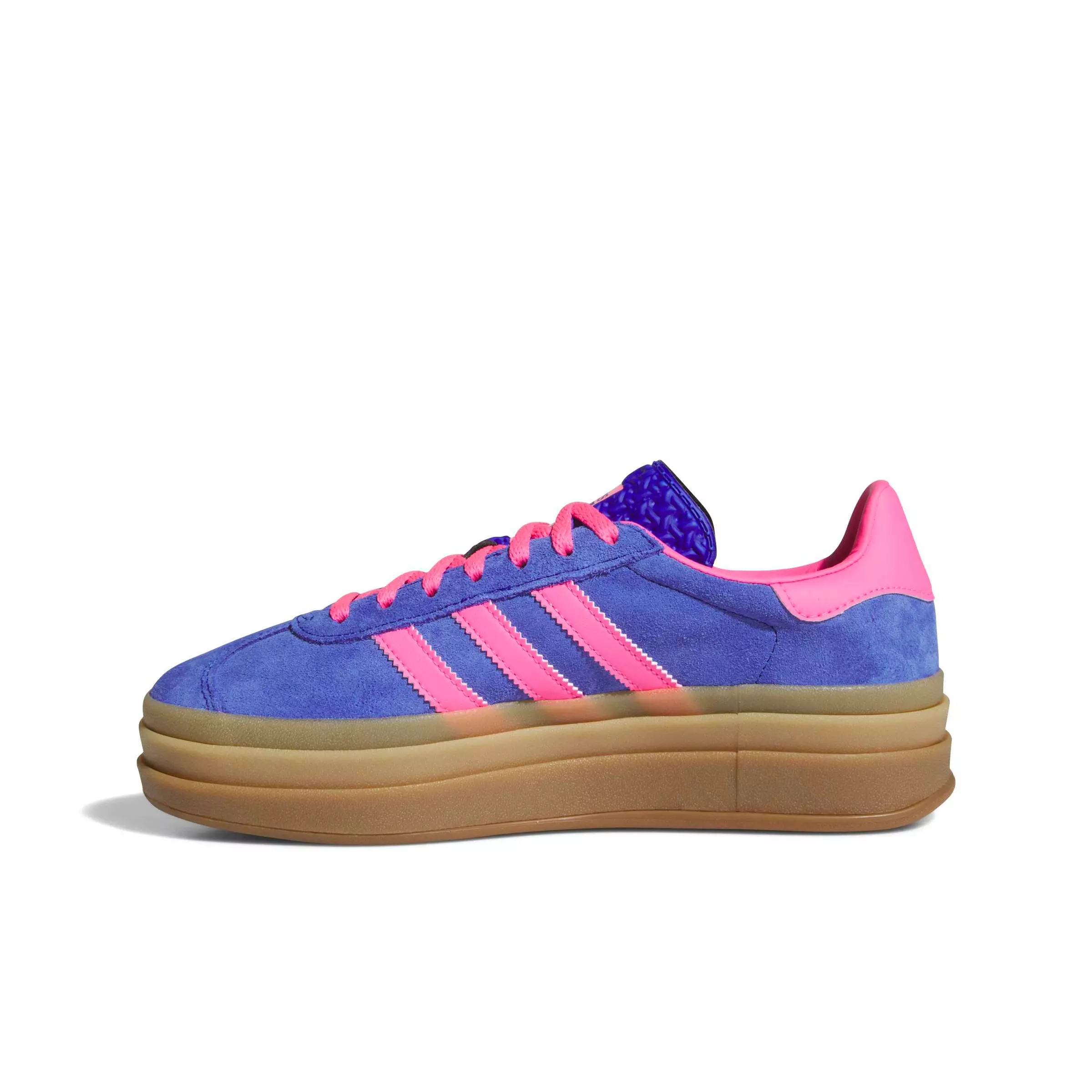 adidas Originals Gazelle Bold "Lucid Blue/Lucid Pink/Gold Metallic" Women's Shoe - BLUE/PINK/GOLD