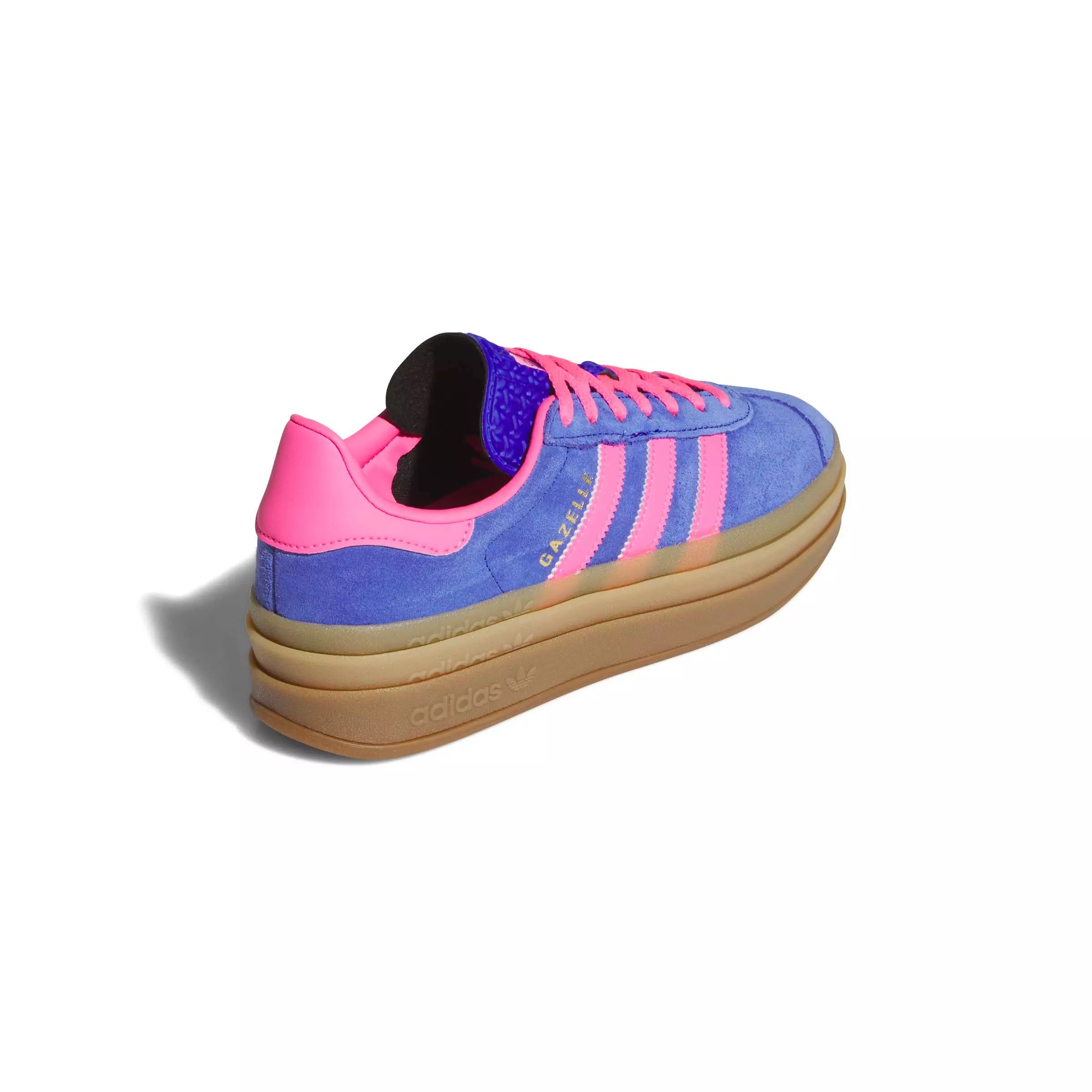 adidas Originals Gazelle Bold "Lucid Blue/Lucid Pink/Gold Metallic" Women's Shoe - BLUE/PINK/GOLD