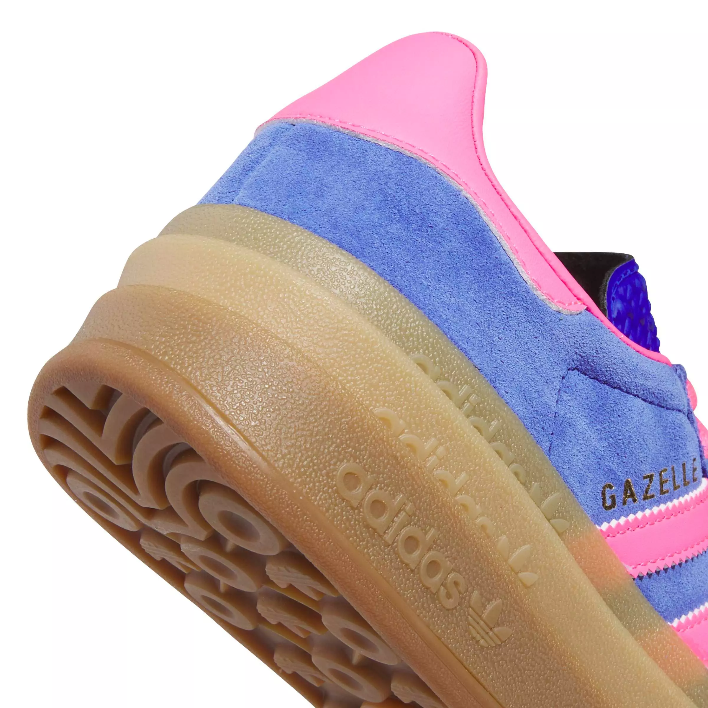adidas Originals Gazelle Bold "Lucid Blue/Lucid Pink/Gold Metallic" Women's Shoe - BLUE/PINK/GOLD