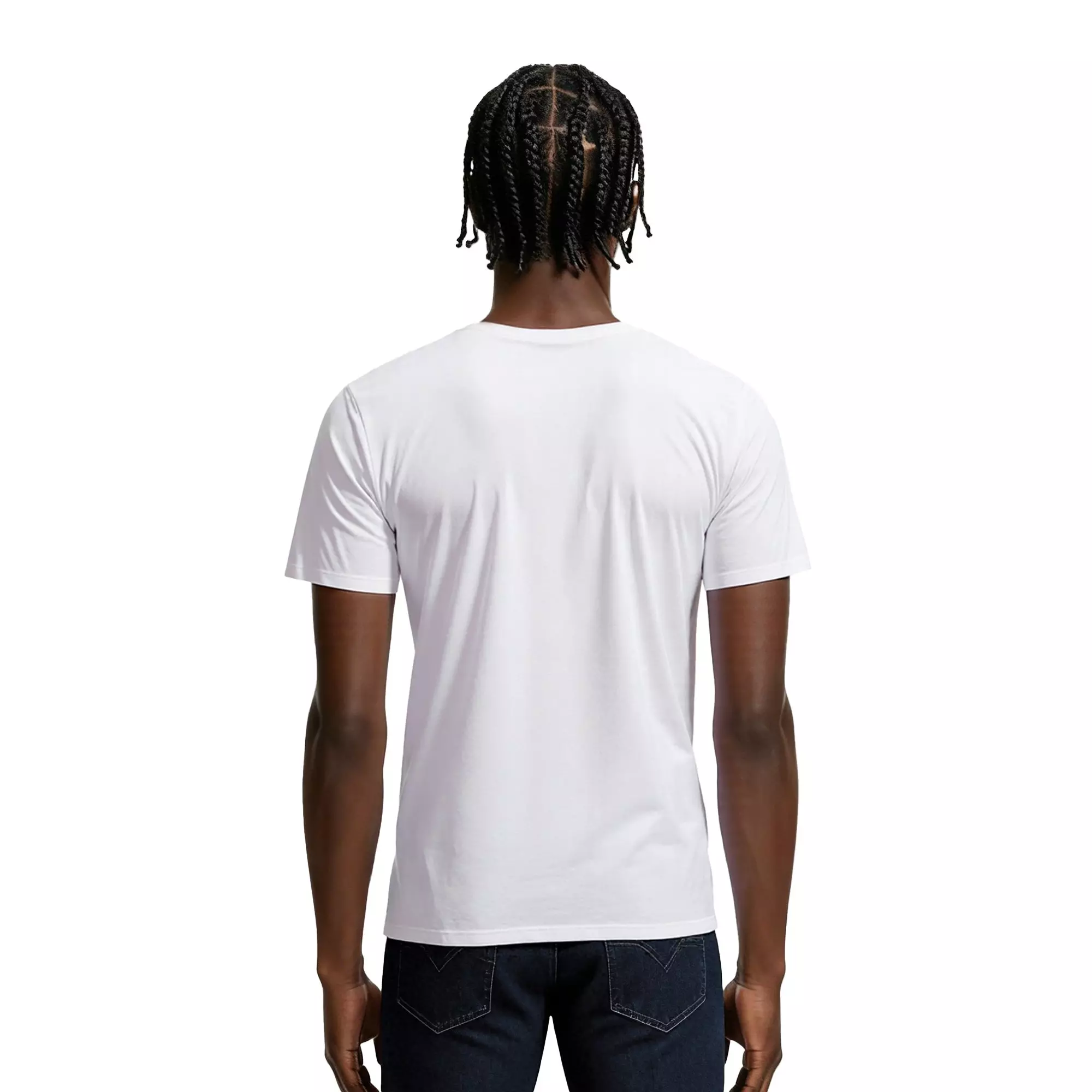 L/AB c/o Off-White Men's Short Sleeve Crewneck Undershirt (3 Pack) - White - WHITE