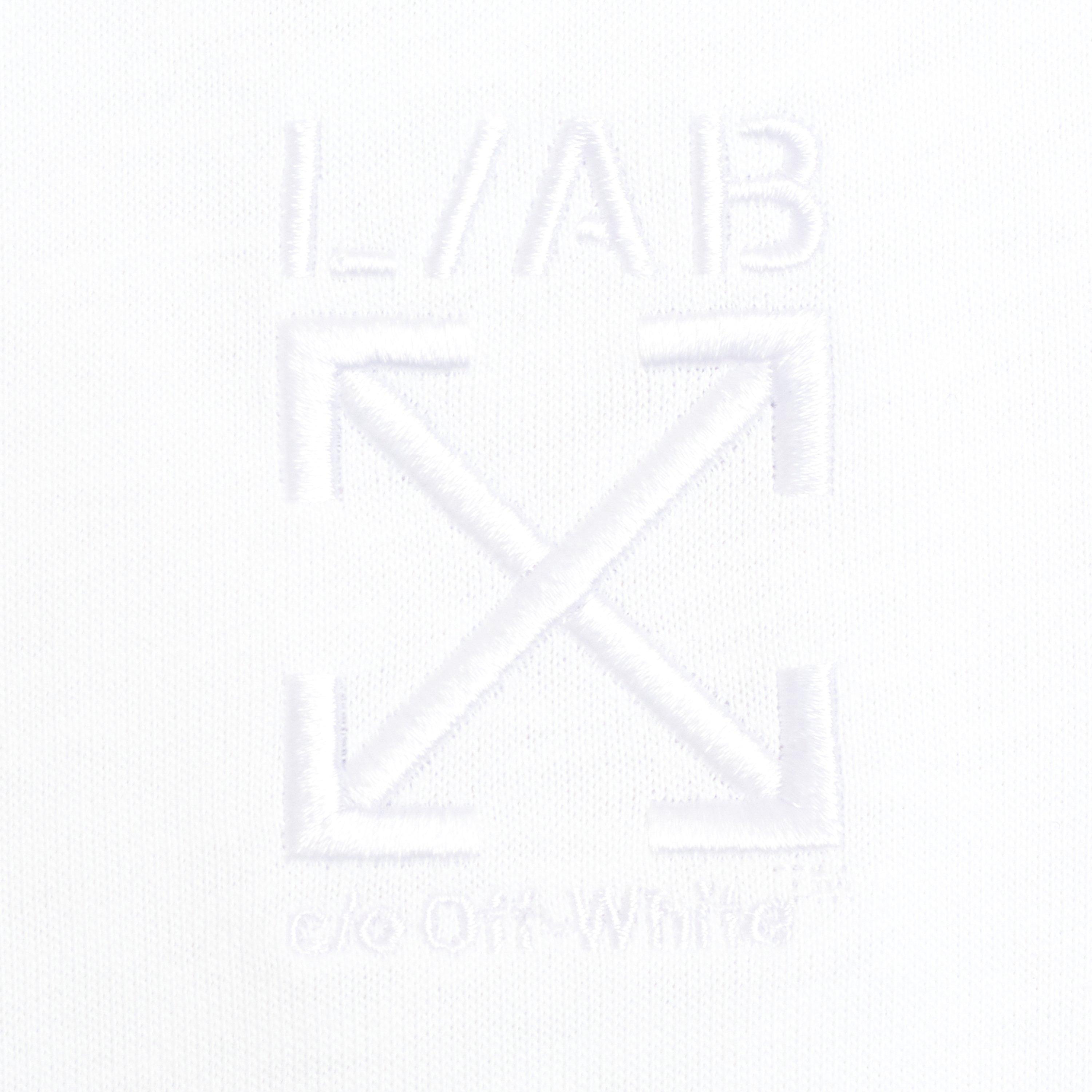 L/AB c/o Off-White Men's Short Sleeve Crewneck Undershirt (3 Pack) - White - WHITE
