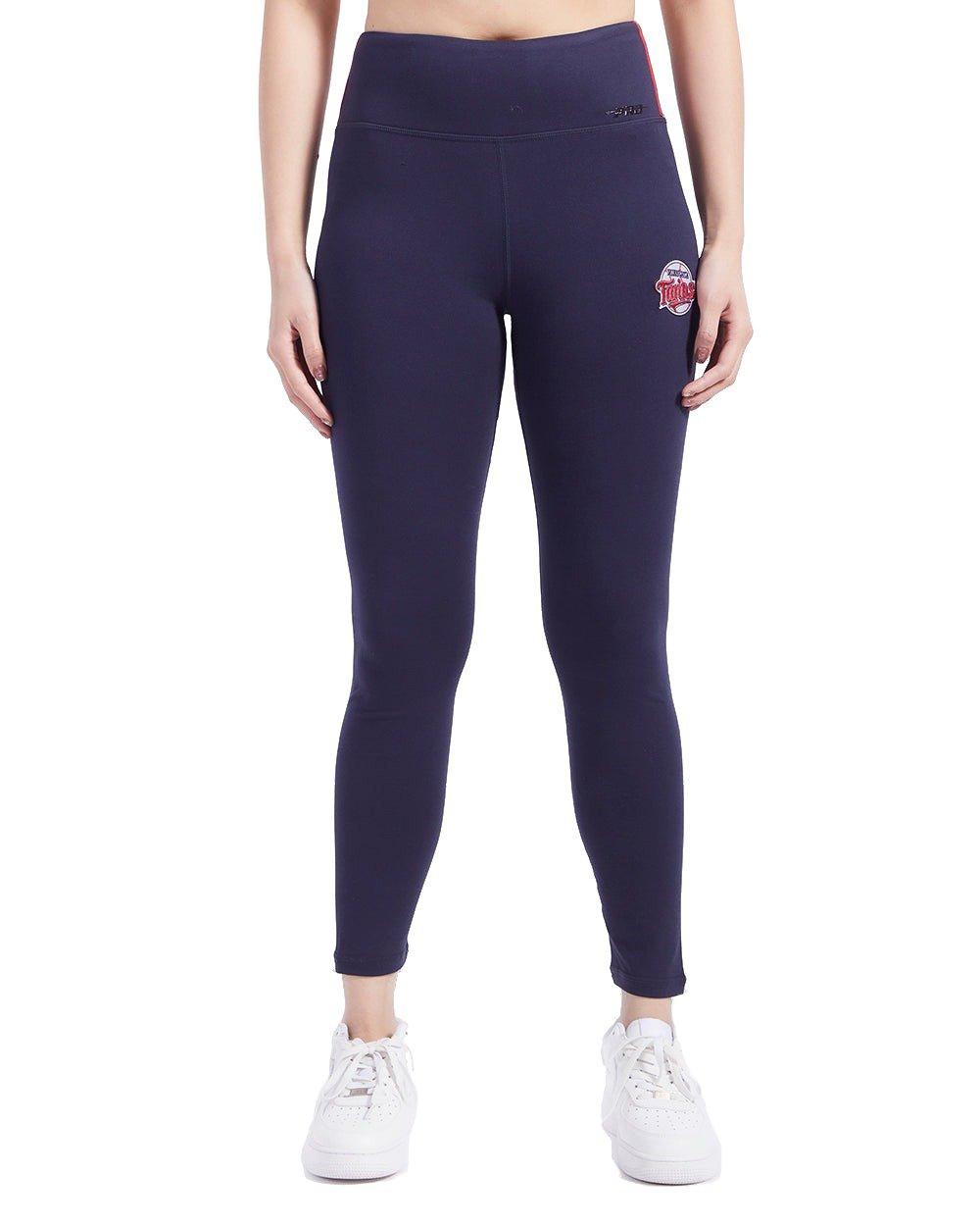 Pro Standard Women's MLB Minnesota Twins Retro Classic Jersey Leggings - Navy - NAVY Thumbnail View 1