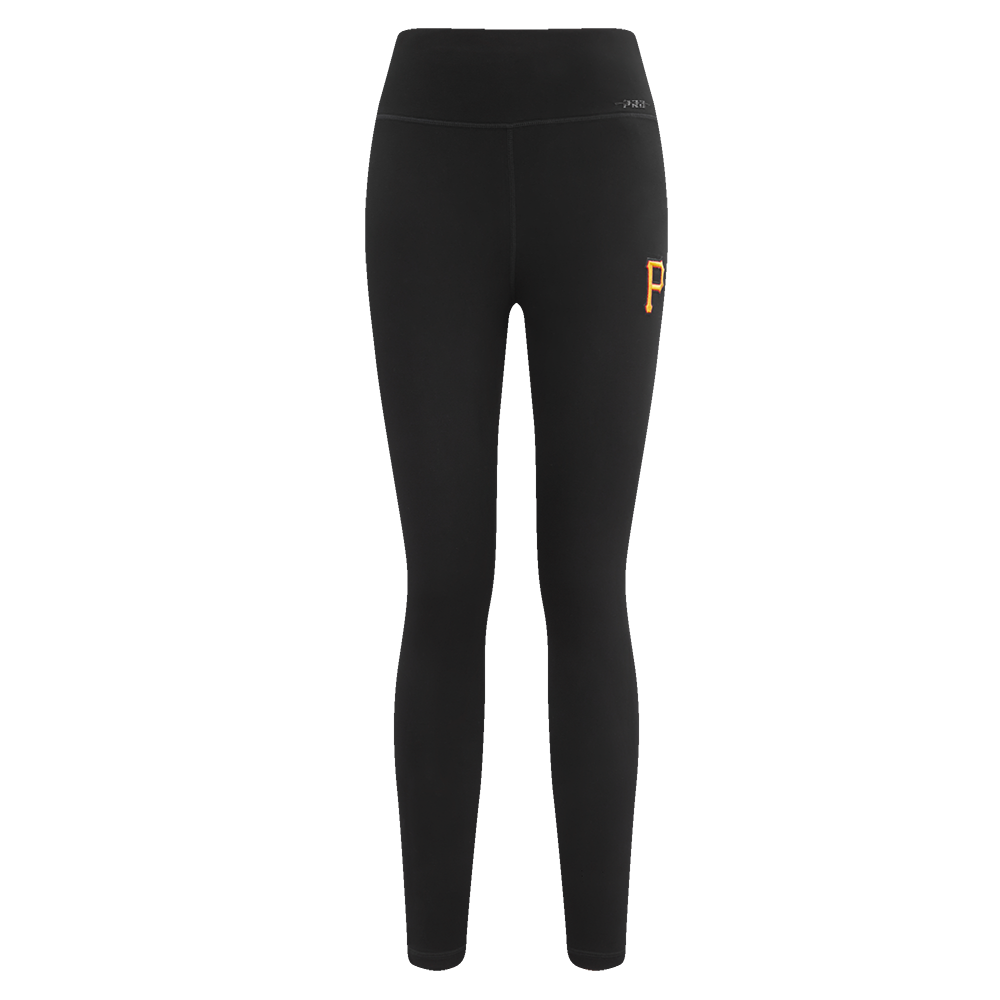 Pro Standard Women's MLB Pittsburgh Pirates Retro Classic Jersey Leggings - Black - BLACK Thumbnail View 1