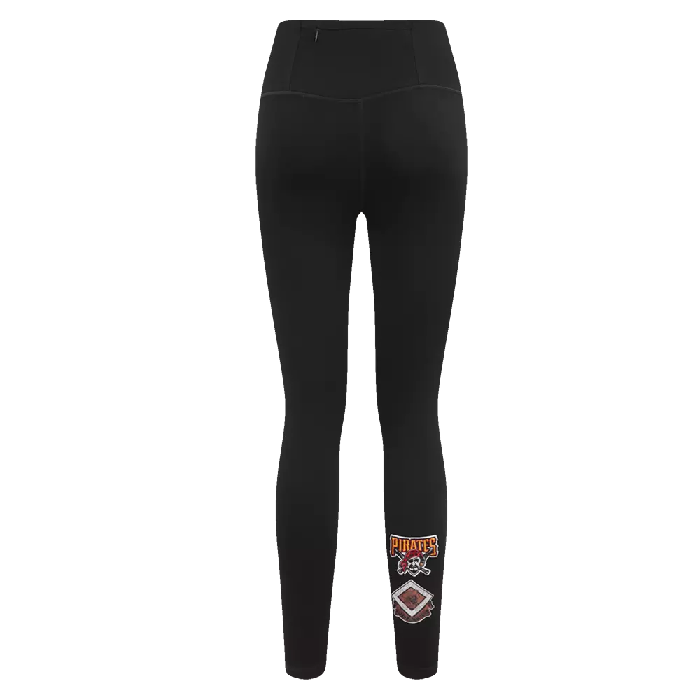 Pro Standard Women's MLB Pittsburgh Pirates Retro Classic Jersey Leggings - Black - BLACK