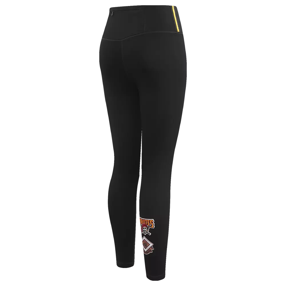 Pro Standard Women's MLB Pittsburgh Pirates Retro Classic Jersey Leggings - Black - BLACK