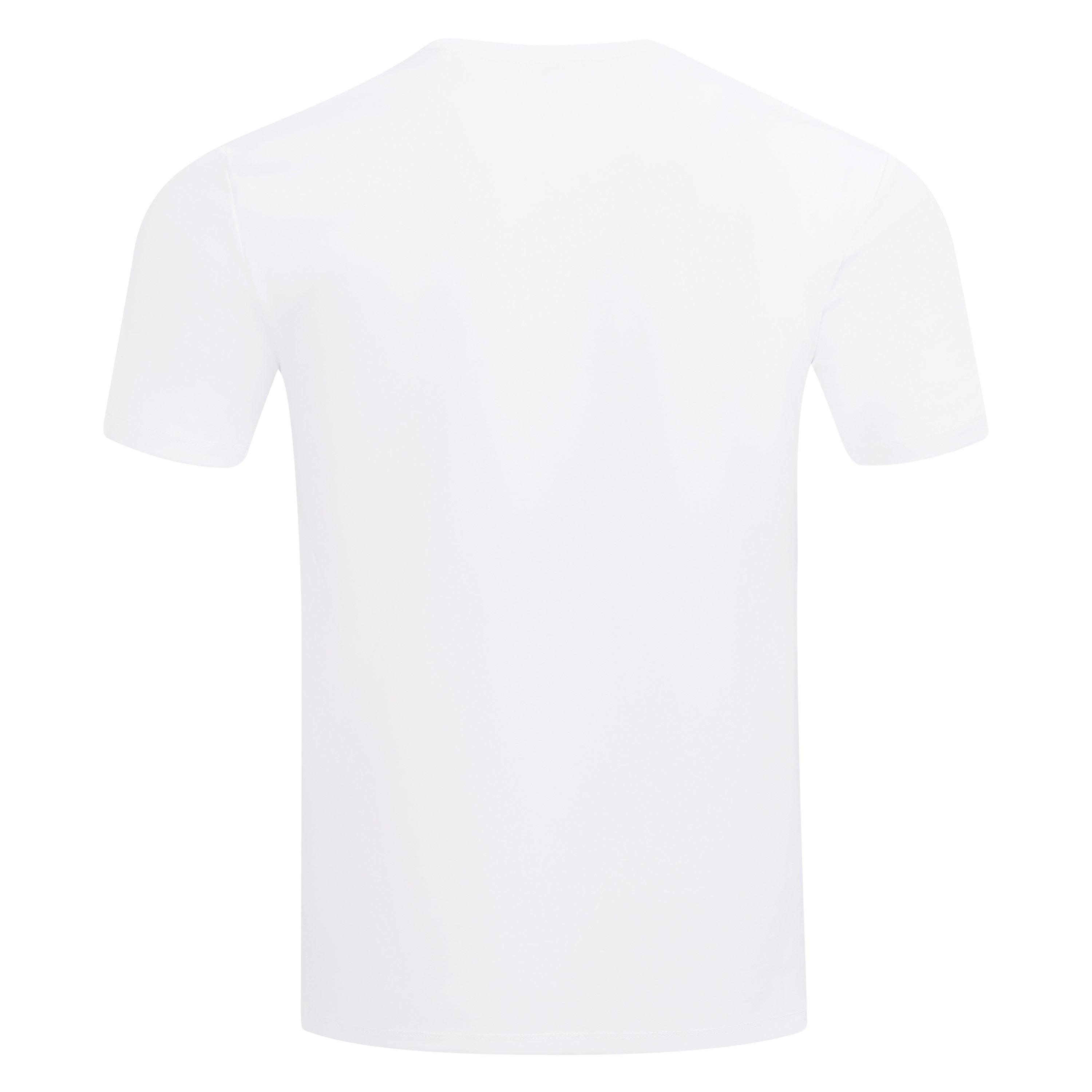 L/AB c/o Off-White Men's Clamp Arrows Chest Logo Slim Crew Undershirt (3 Pack) - White - WHITE