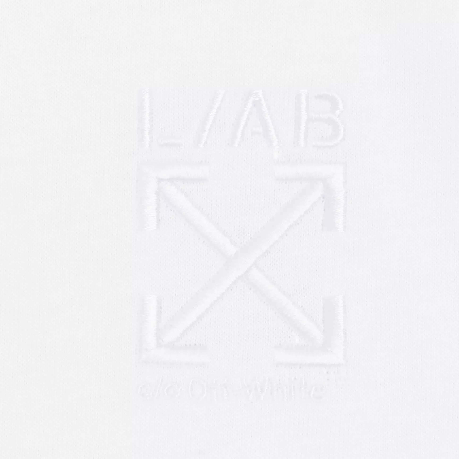 L/AB c/o Off-White Men's Clamp Arrows Chest Logo Slim Crew Undershirt (3 Pack) - White - WHITE