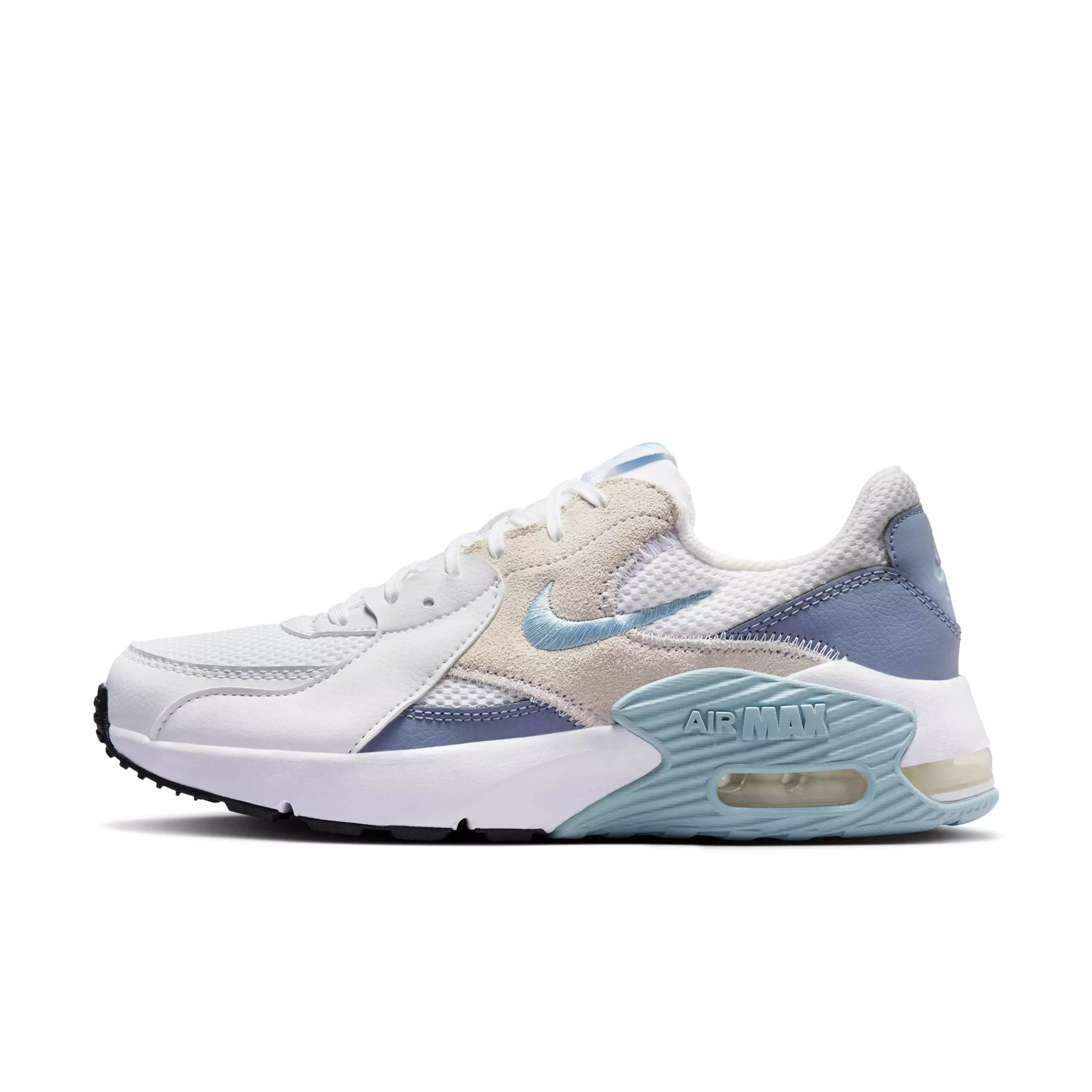 Nike Air Max Excee "White/Ashen Slate/Black/Light Armory Blue" Women's Shoe - WHITE/SLATE/BLACK/LT BLUE