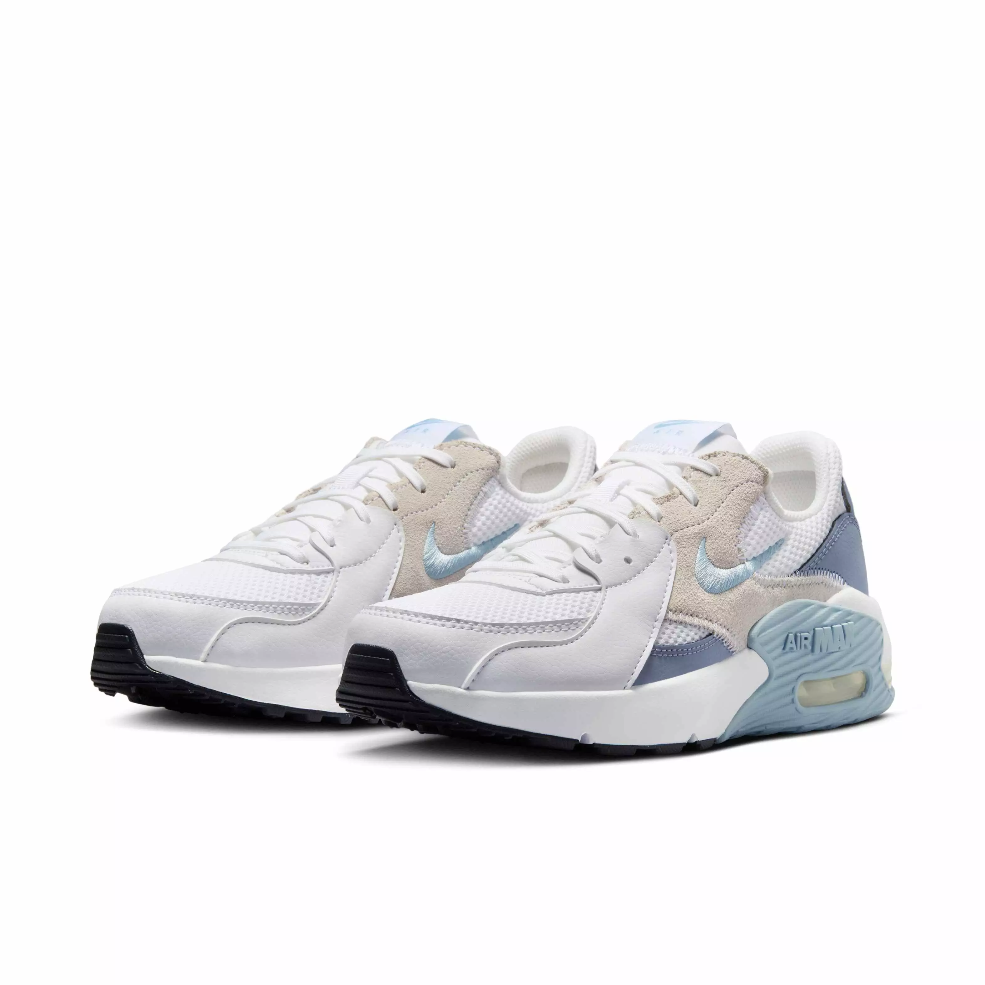 Nike Air Max Excee "White/Ashen Slate/Black/Light Armory Blue" Women's Shoe - WHITE/SLATE/BLACK/LT BLUE