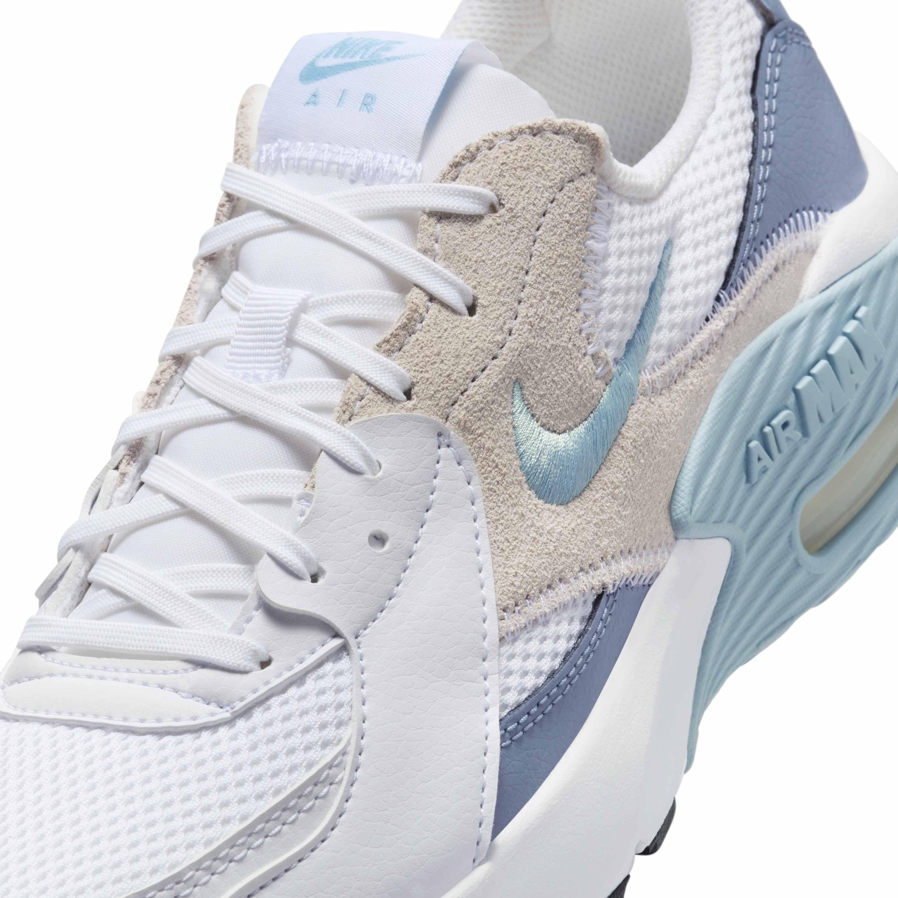 Nike Air Max Excee "White/Ashen Slate/Black/Light Armory Blue" Women's Shoe - WHITE/SLATE/BLACK/LT BLUE Thumbnail View 7