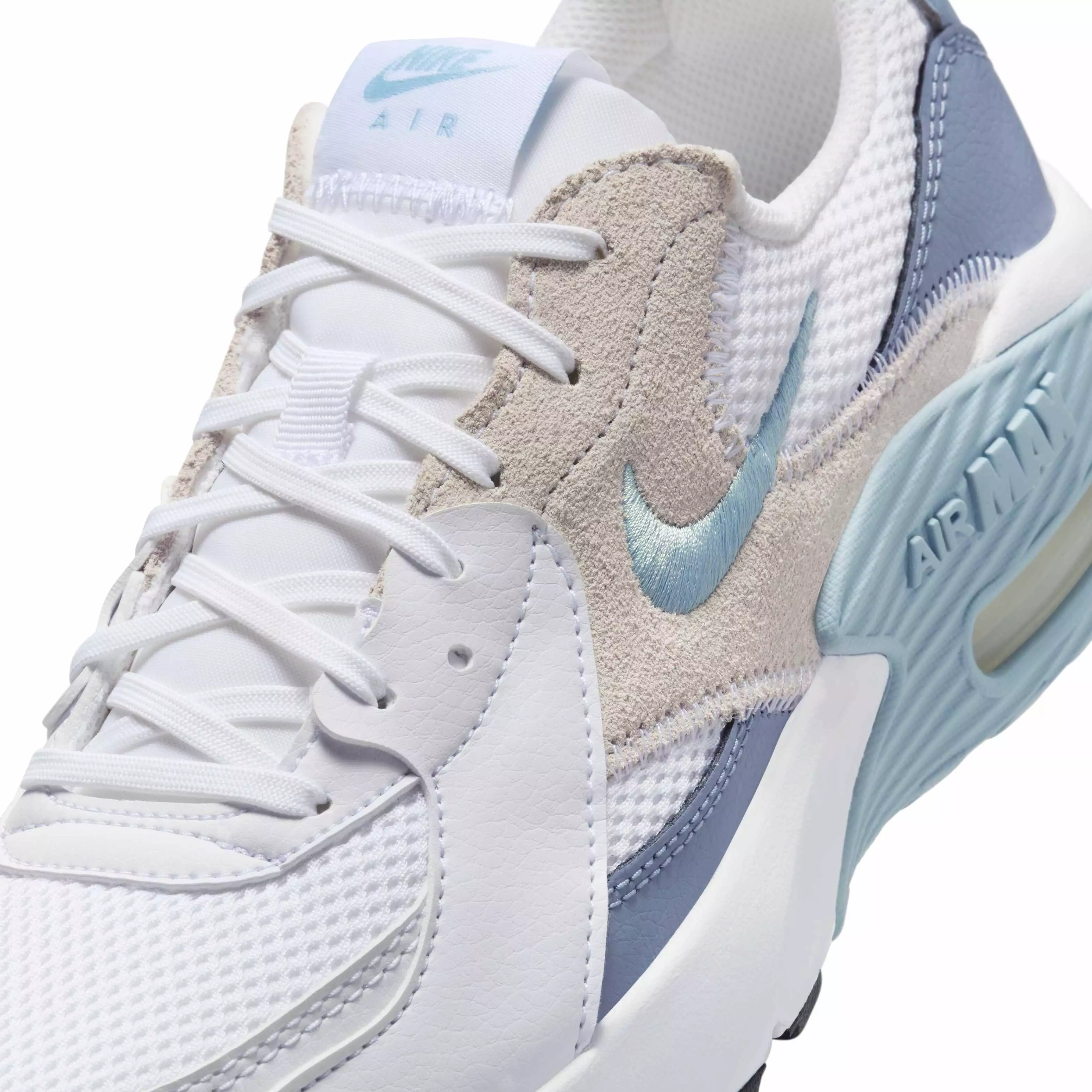 Nike Air Max Excee "White/Ashen Slate/Black/Light Armory Blue" Women's Shoe - WHITE/SLATE/BLACK/LT BLUE