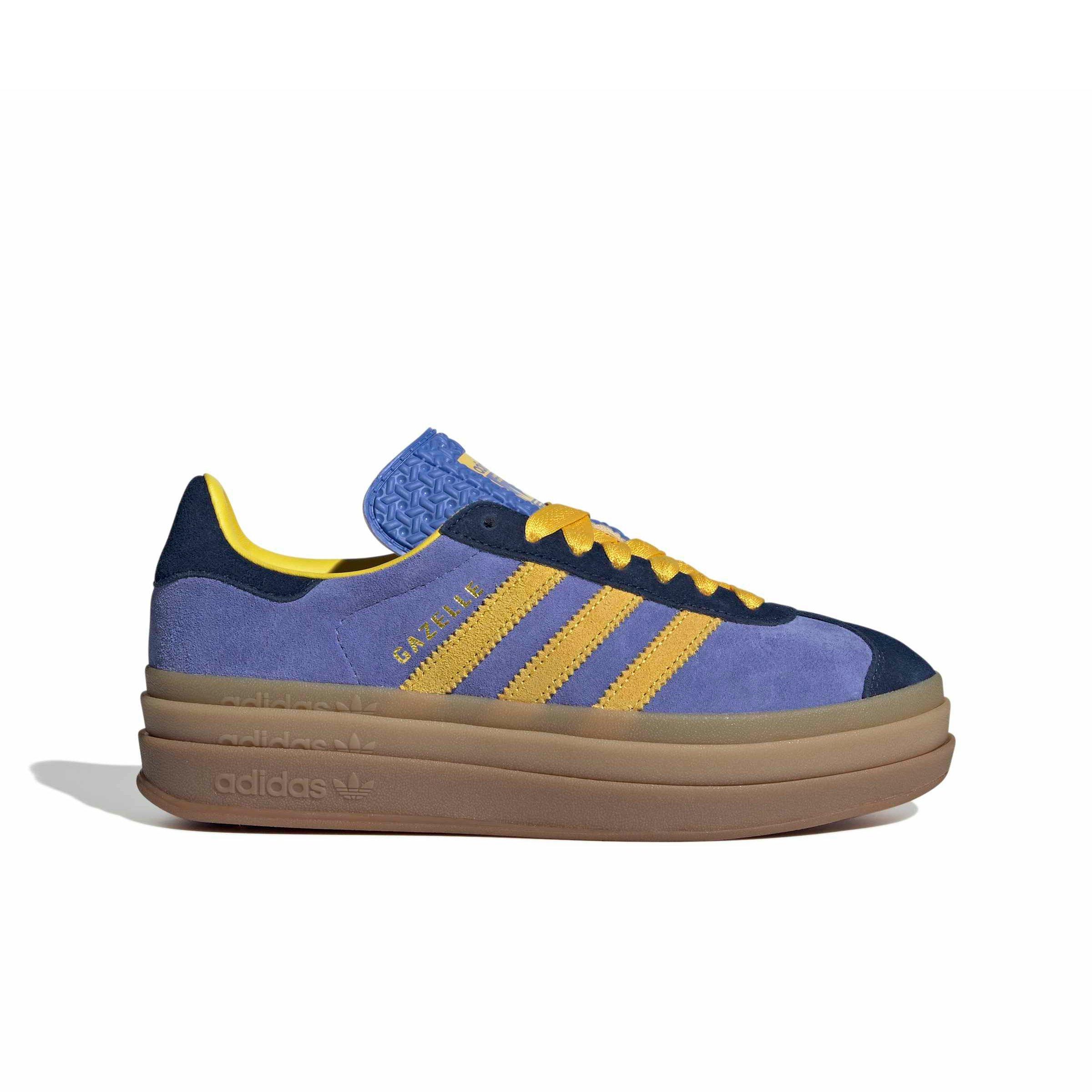 adidas Originals Gazelle Bold "Night Indigo/Eqt Yellow/Real Lilac" Women's Shoe - INDIGO/YELLOW/LILAC Thumbnail View 1