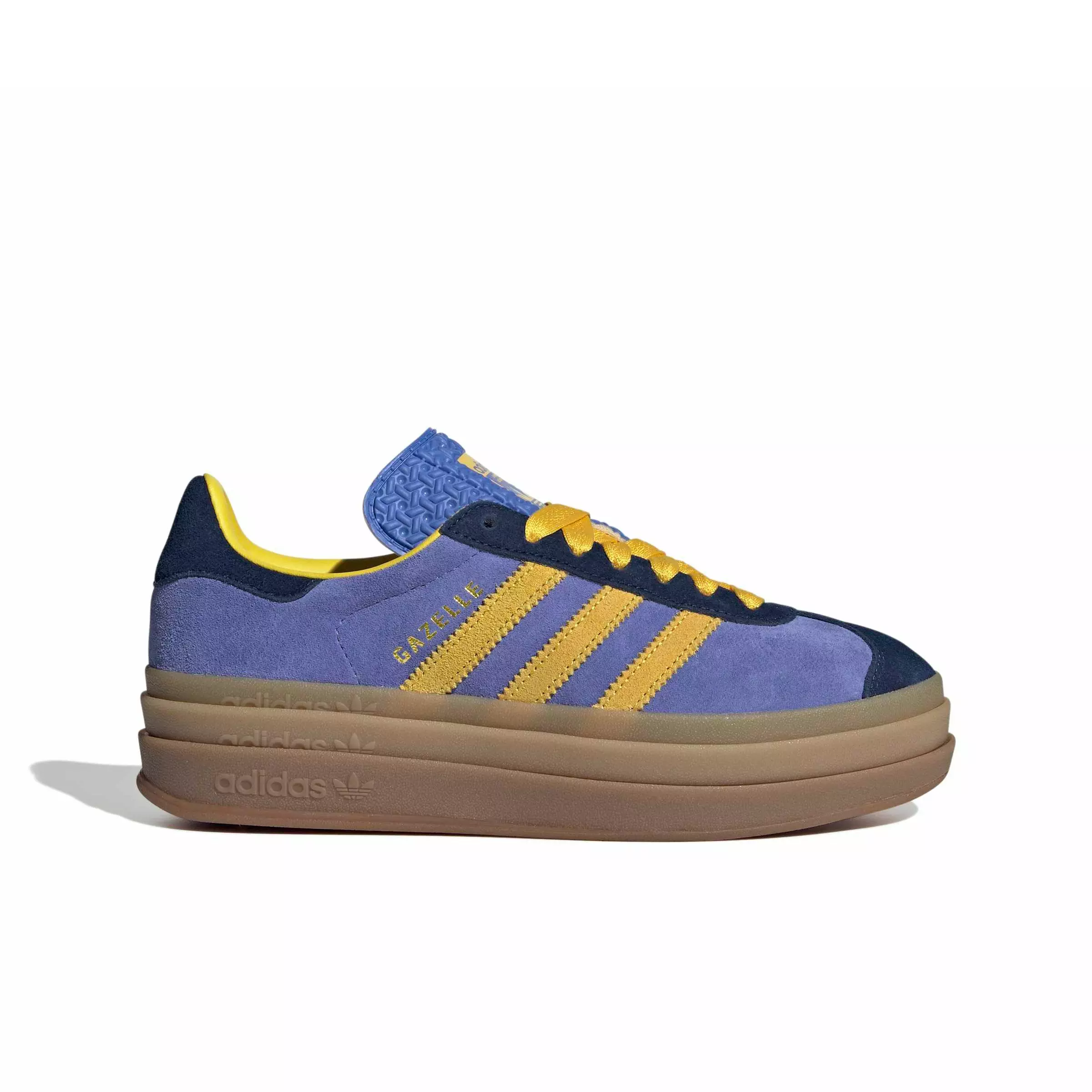 adidas Originals Gazelle Bold "Night Indigo/Eqt Yellow/Real Lilac" Women's Shoe - INDIGO/YELLOW/LILAC