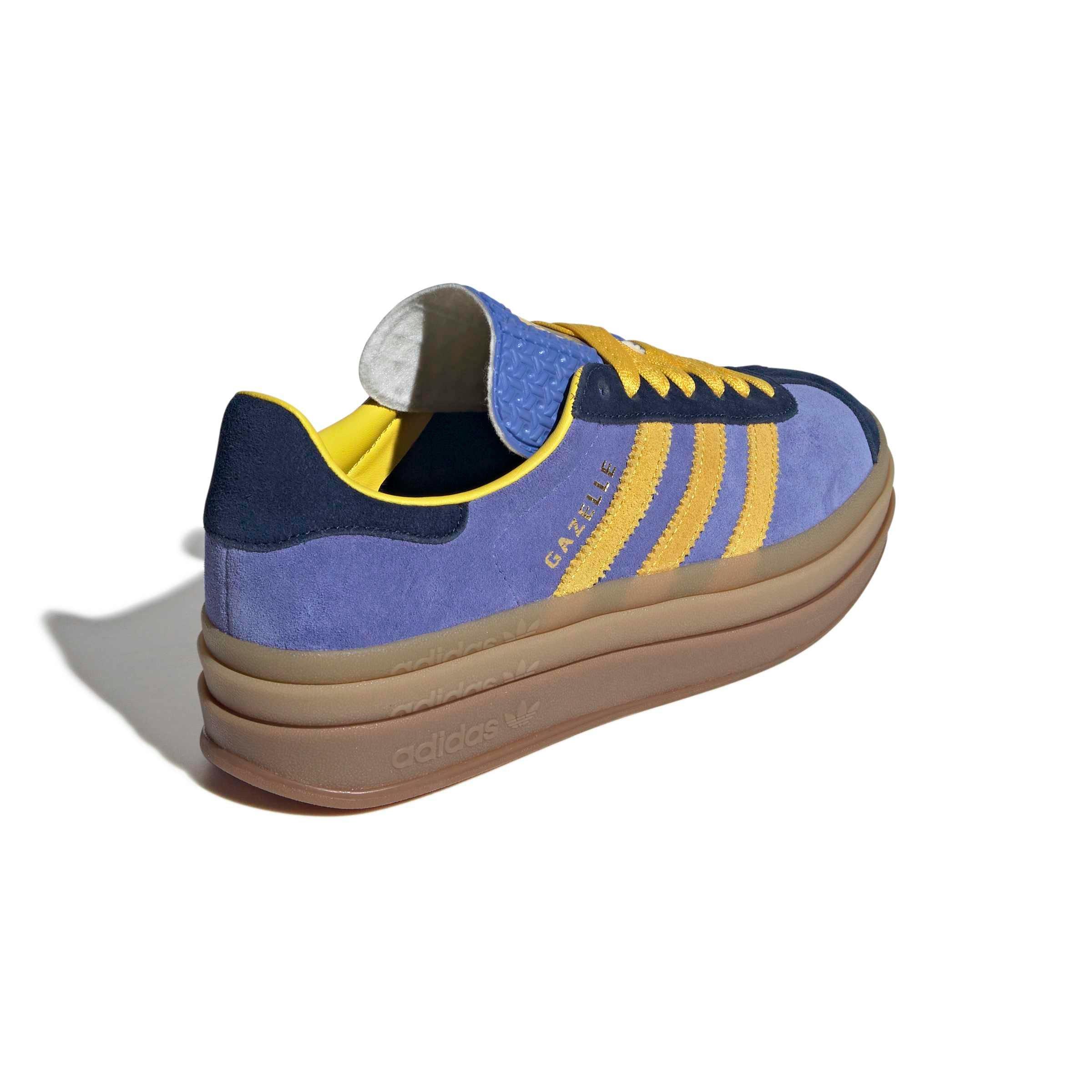 adidas Originals Gazelle Bold "Night Indigo/Eqt Yellow/Real Lilac" Women's Shoe - INDIGO/YELLOW/LILAC Thumbnail View 4