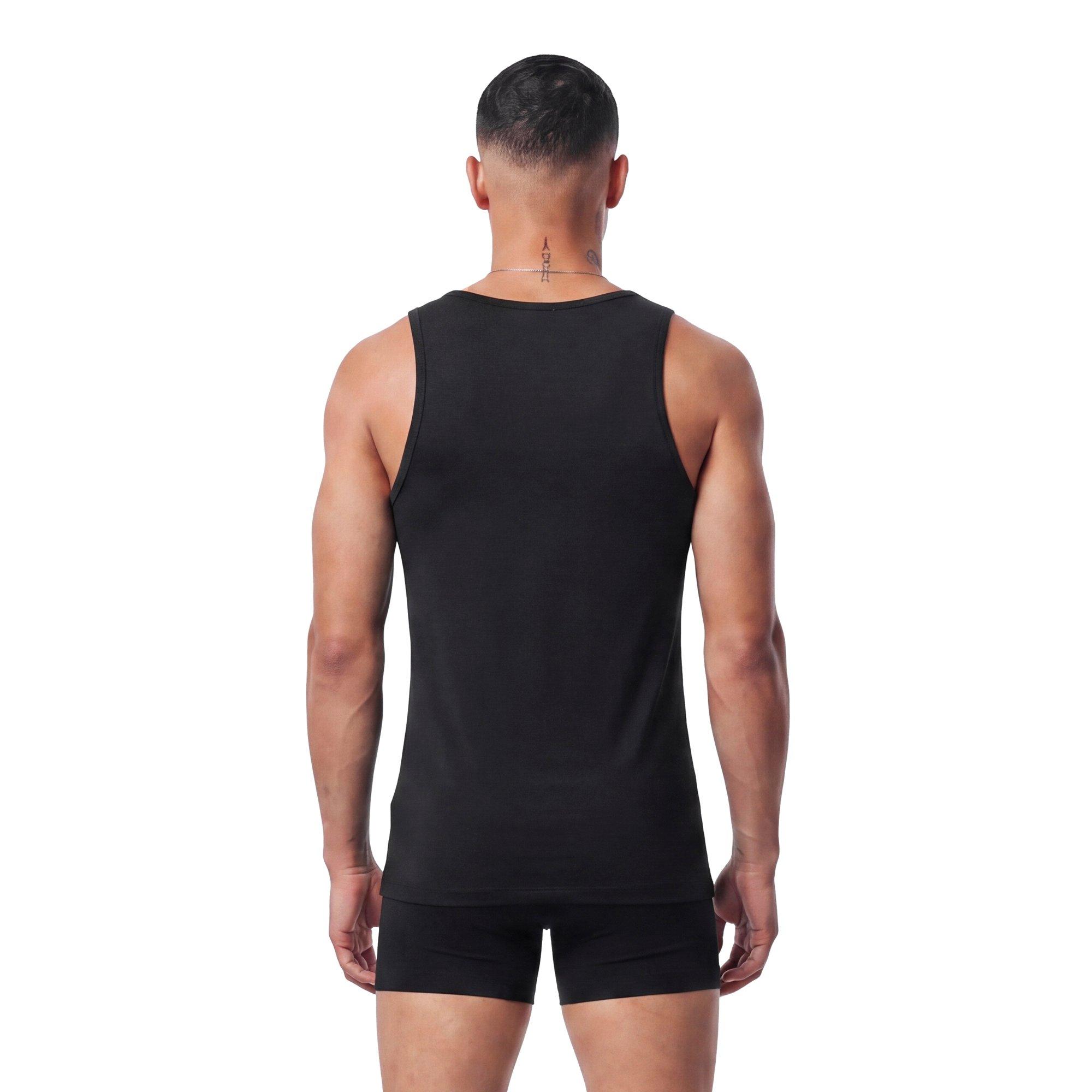 L/AB c/o Off-White Clamp Arrows Classic Fit Tank Tops (3 Pack) - Black - BLACK