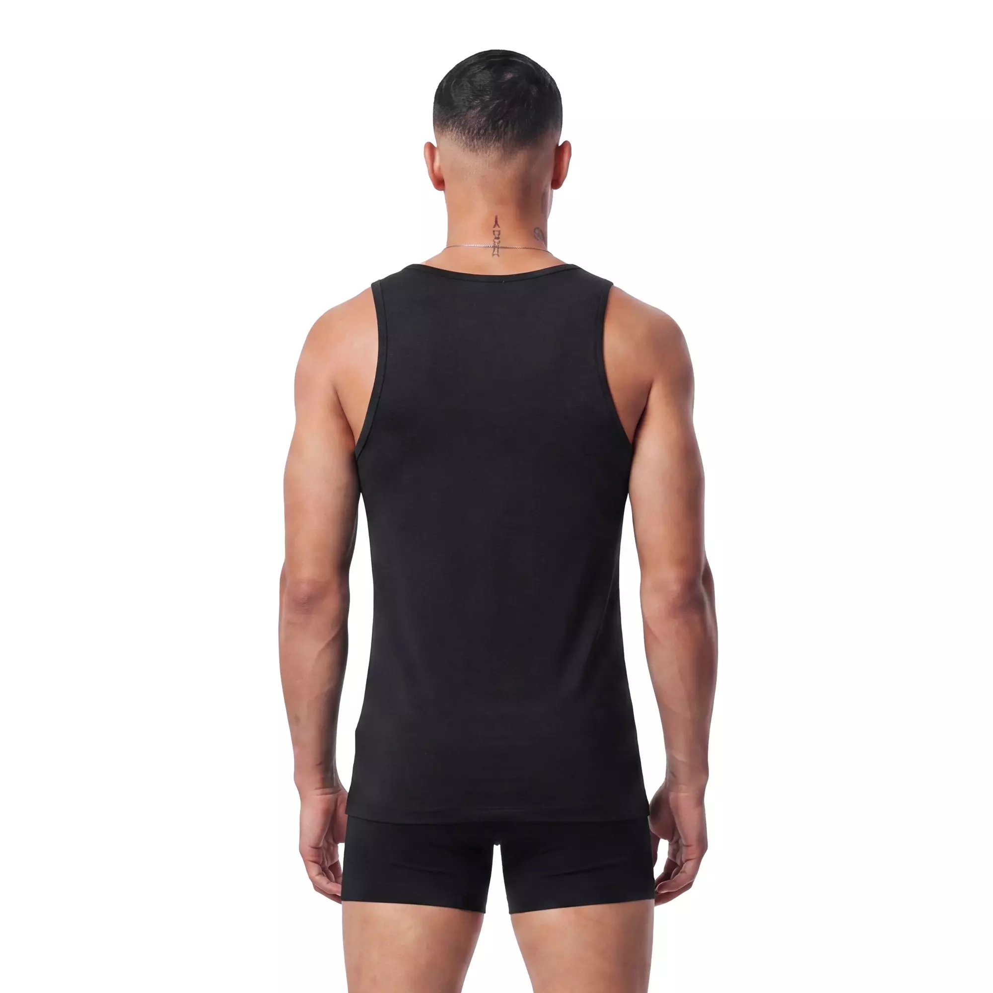 L/AB c/o Off-White Clamp Arrows Classic Fit Tank Tops (3 Pack) - Black - BLACK