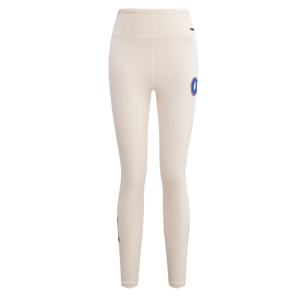 Pro Standard Women's MLB Atlanta Braves Retro Classic Jersey Leggings - Eggshell - EGGSHELL Thumbnail View 1