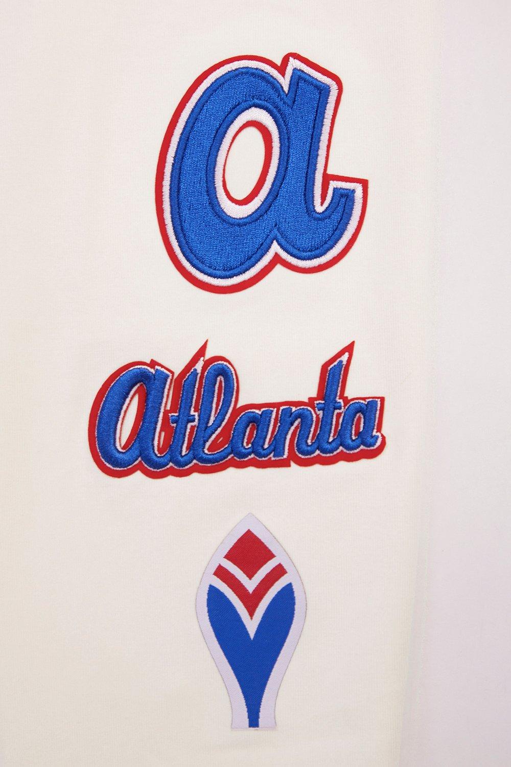 Pro Standard Women's MLB Atlanta Braves Retro Classic Jersey Leggings - Eggshell - EGGSHELL Thumbnail View 6