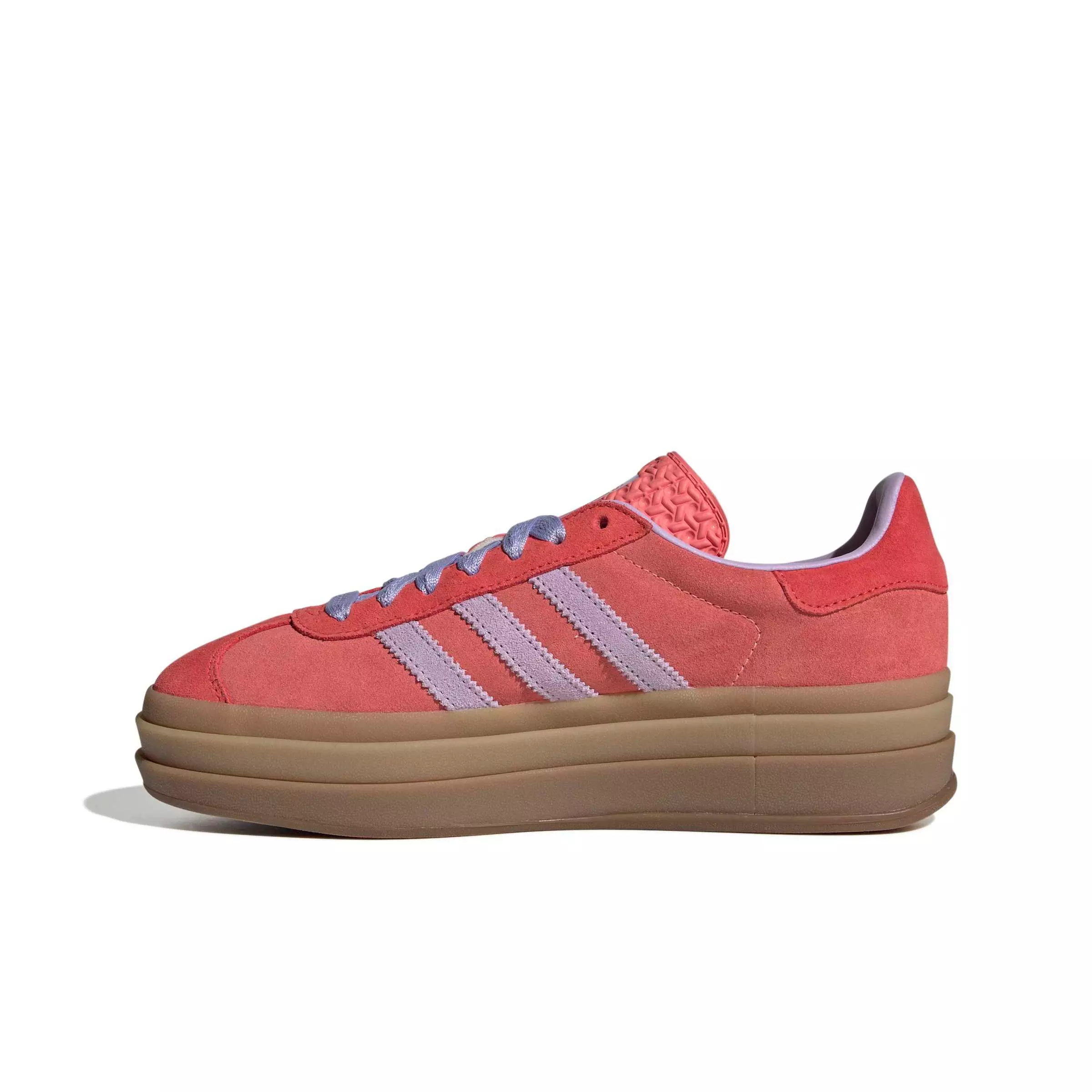 adidas Originals Gazelle Bold "Semi Flash Red/Powder Plum/Semi Lucid Red" Women's Shoe - RED/PLUM/RED