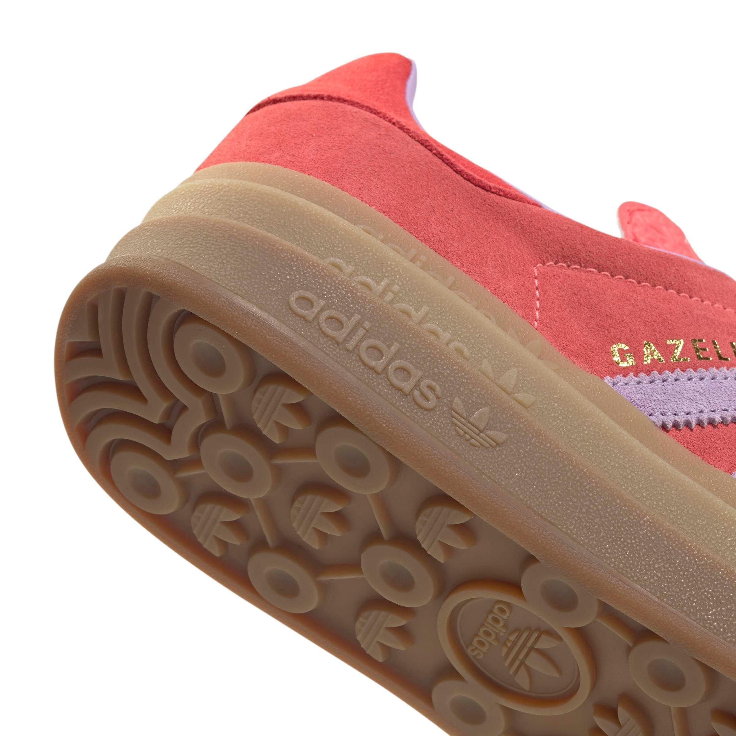 adidas Originals Gazelle Bold "Semi Flash Red/Powder Plum/Semi Lucid Red" Women's Shoe - RED/PLUM/RED Thumbnail View 7