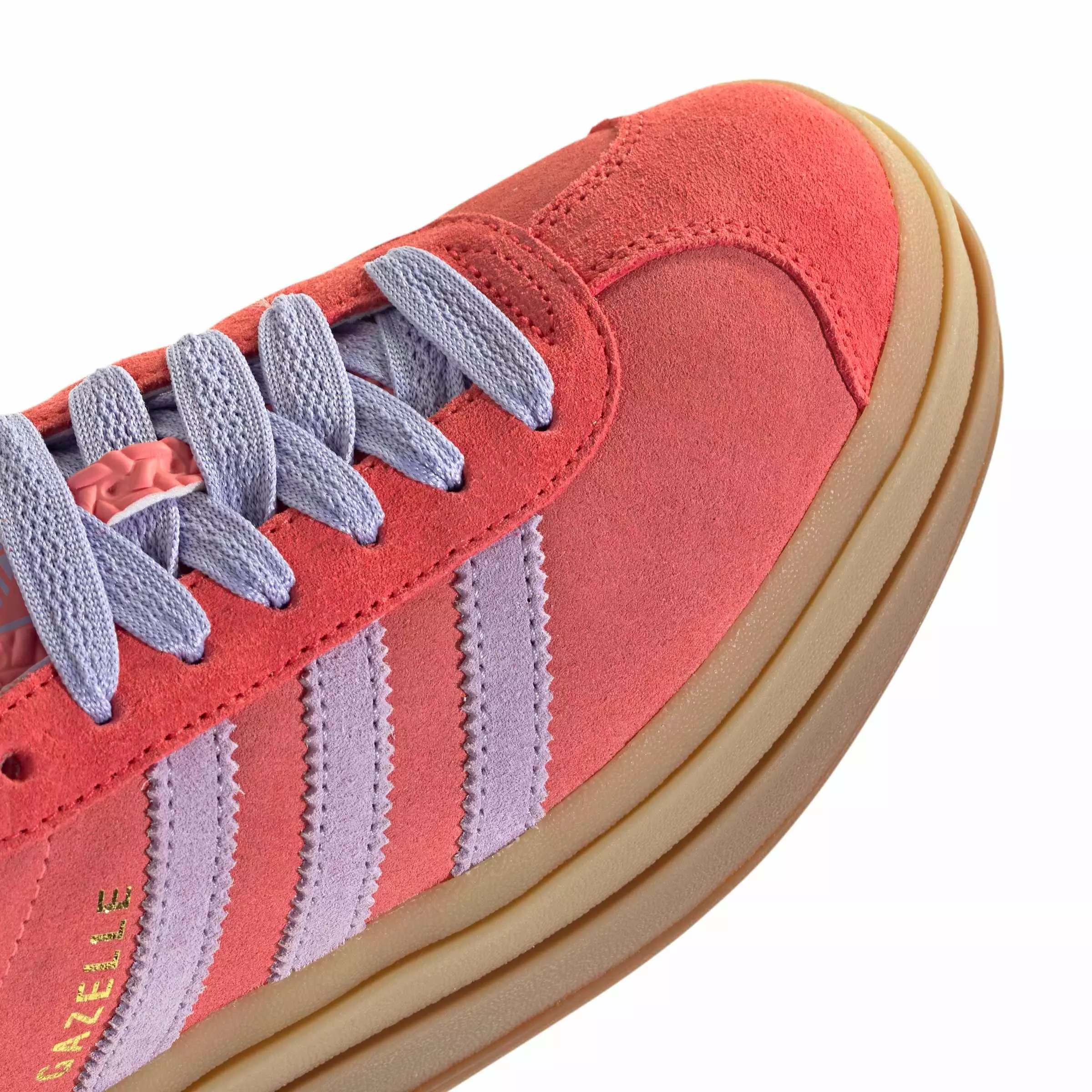 adidas Originals Gazelle Bold "Semi Flash Red/Powder Plum/Semi Lucid Red" Women's Shoe - RED/PLUM/RED