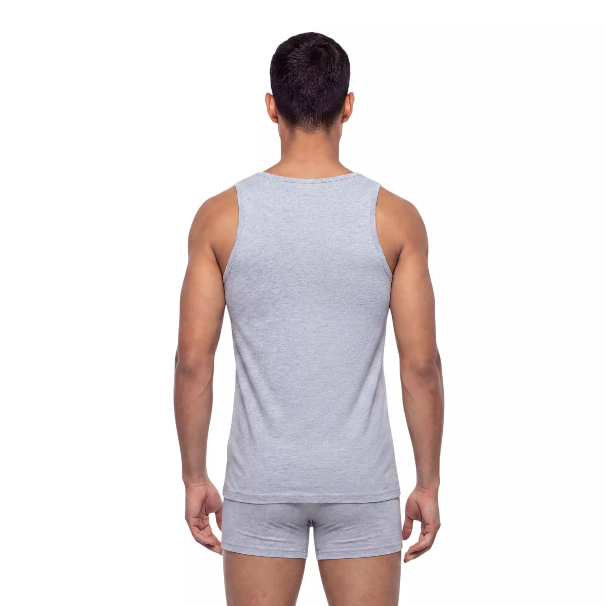 L/AB c/o Off-White Men's Clamp Arrows Classic Fit Tank Tops (3 Pack) - Black/White/Grey - BLACK/WHITE/GREY