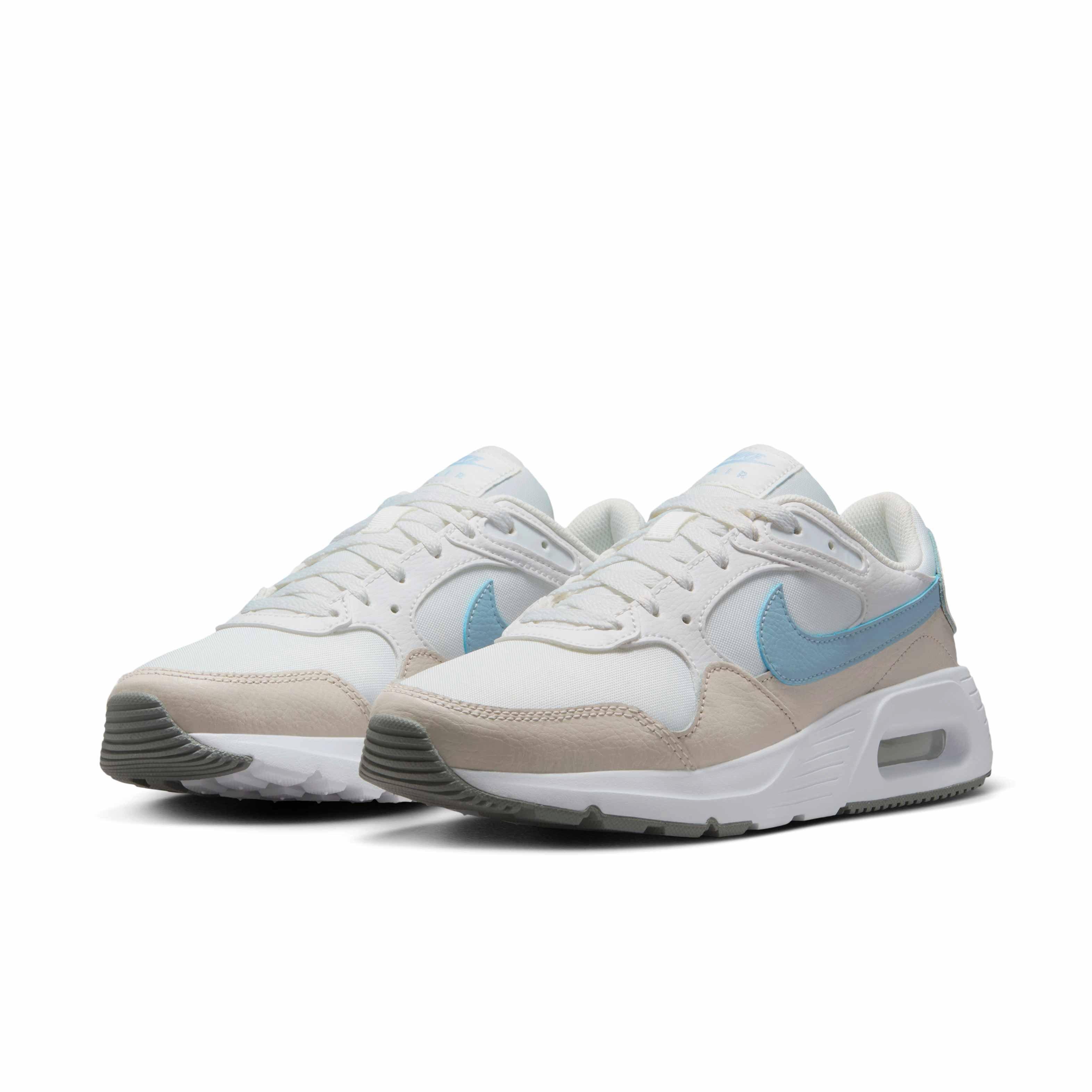 Nike Air Max SC "Summit White/Light Orewood Brown/White/Light Armory Blue" Women's Shoe - WHITE/LT BROWN/WHITE/LT BLUE Thumbnail View 3