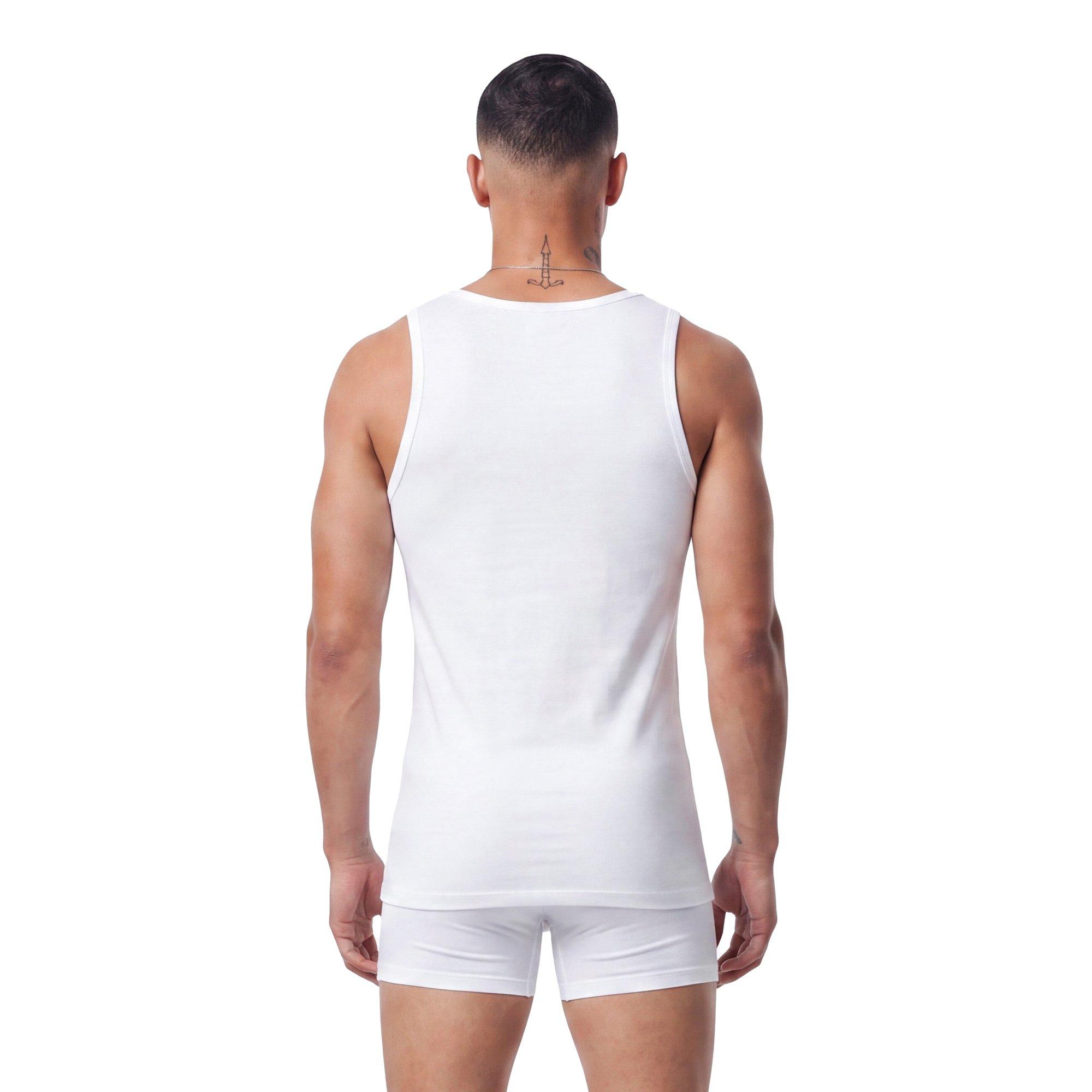L/AB c/o Off-White Clamp Arrows Classic Fit Tank Tops (3 Pack) - White - WHITE