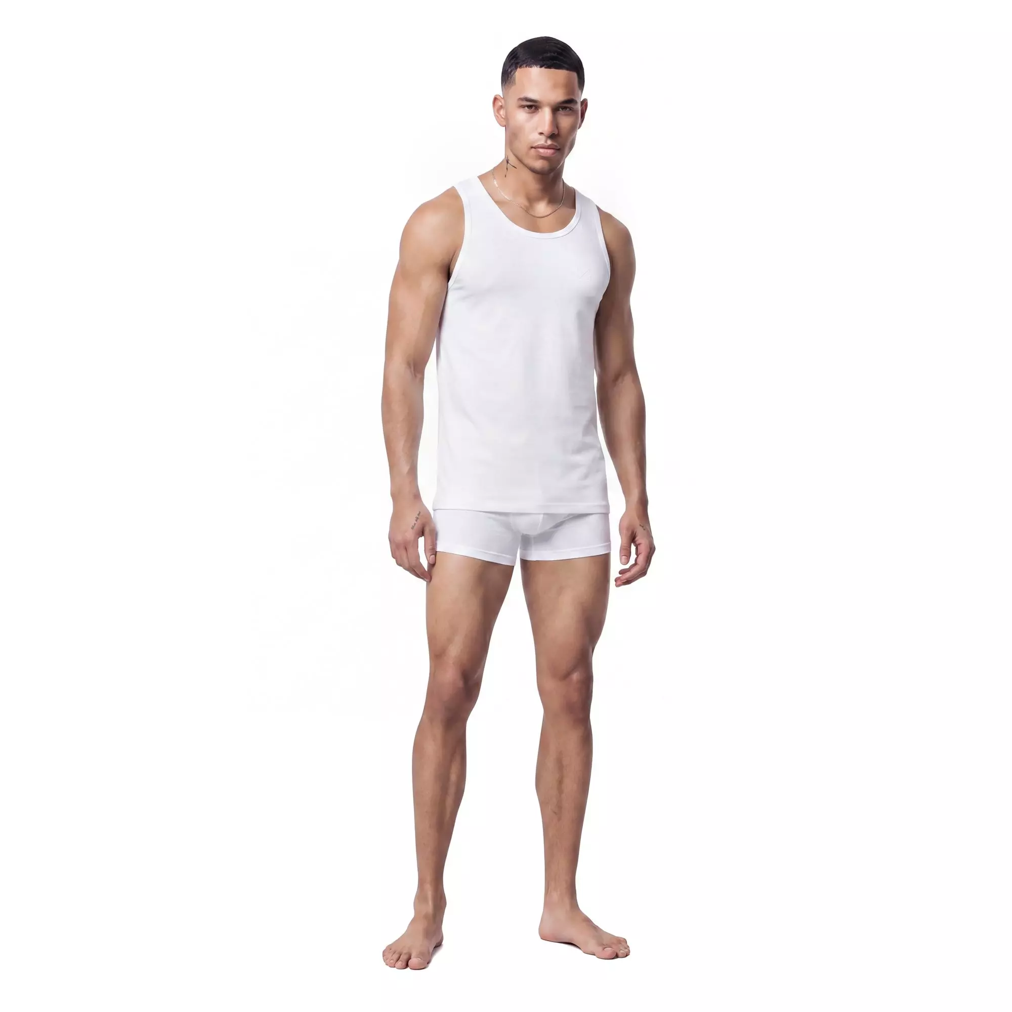 L/AB c/o Off-White Clamp Arrows Classic Fit Tank Tops (3 Pack) - White - WHITE