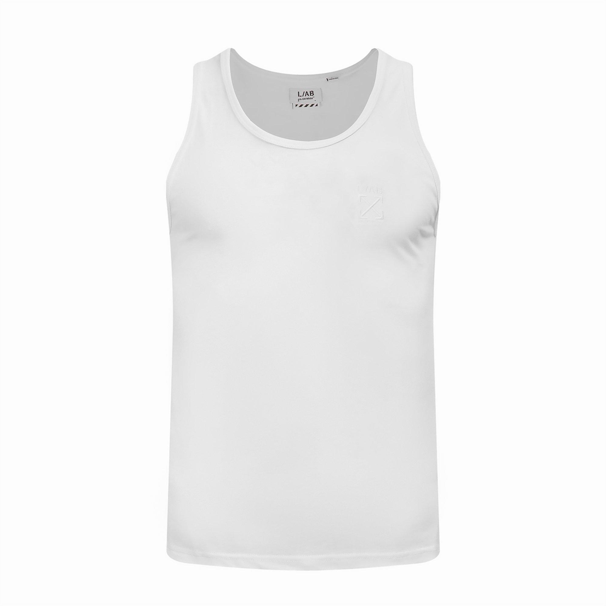L/AB c/o Off-White Clamp Arrows Classic Fit Tank Tops (3 Pack) - White - WHITE