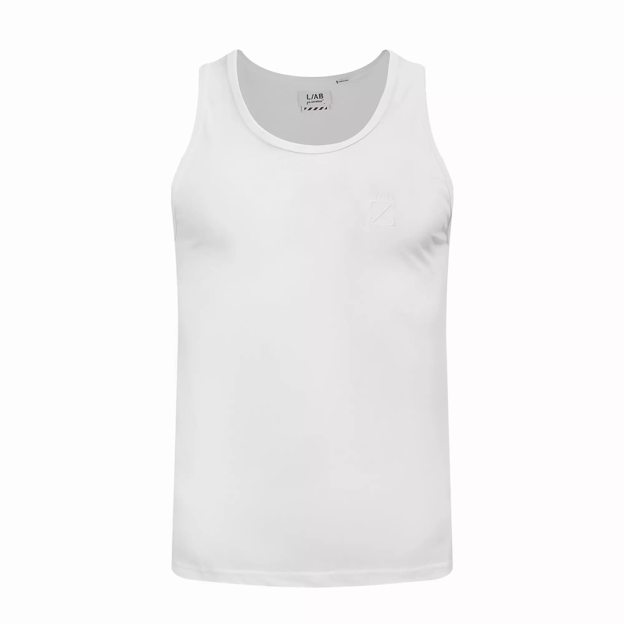L/AB c/o Off-White Clamp Arrows Classic Fit Tank Tops (3 Pack) - White - WHITE