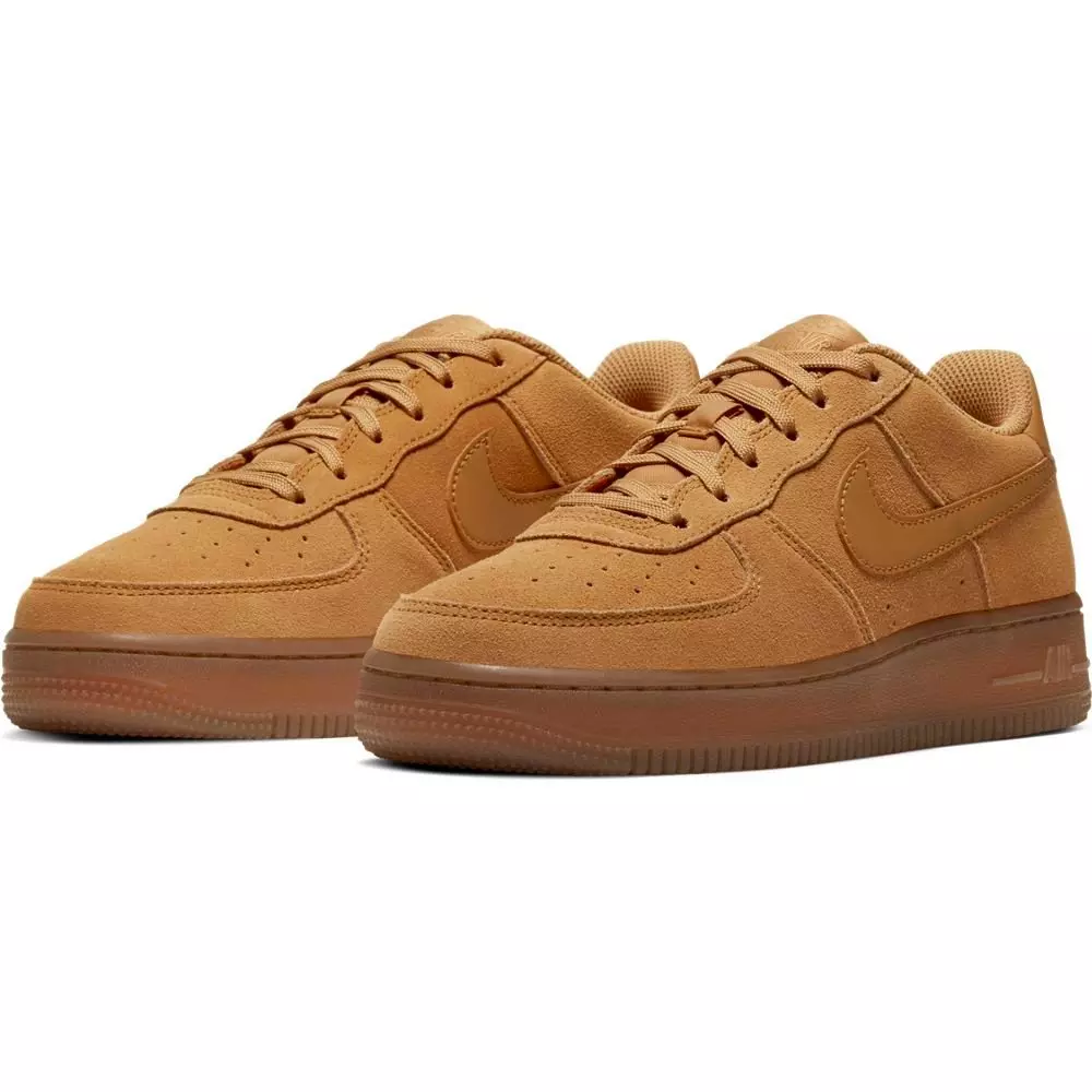 Nike Air Force 1 LV8 3 "Wheat" Grade School Kids' Shoe - YELLOW