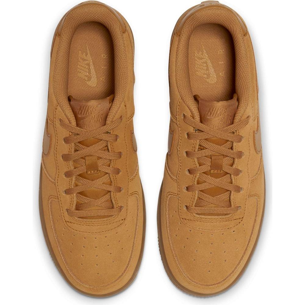 Nike Air Force 1 LV8 3 "Wheat" Grade School Kids' Shoe - YELLOW Thumbnail View 4
