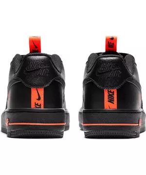 Nike Sportswear AIR FORCE 1 07 LV8 - Trainers - black/total orange/rough  green/white/black 