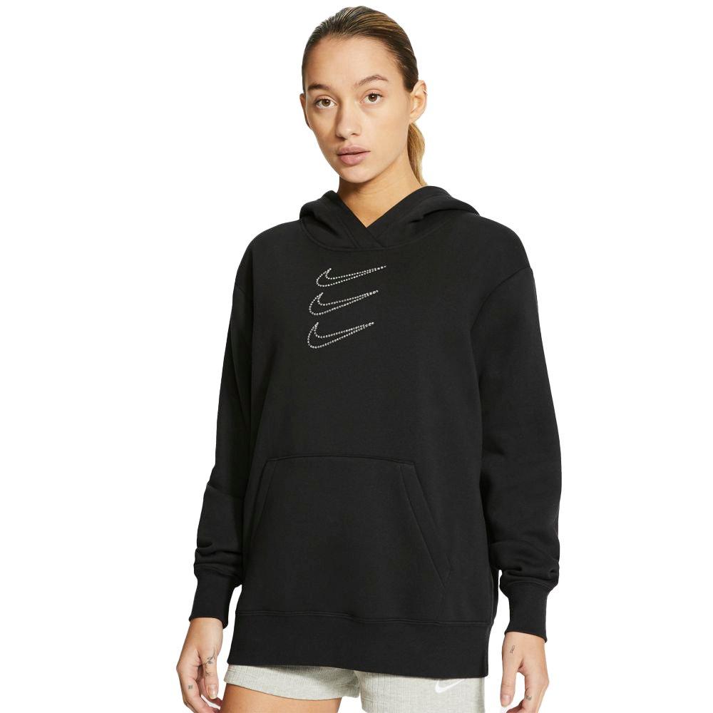 Nike Women's NSW Fleece Hoodie Varsity, Black/Black/White, X-Small :  : Clothing, Shoes & Accessories