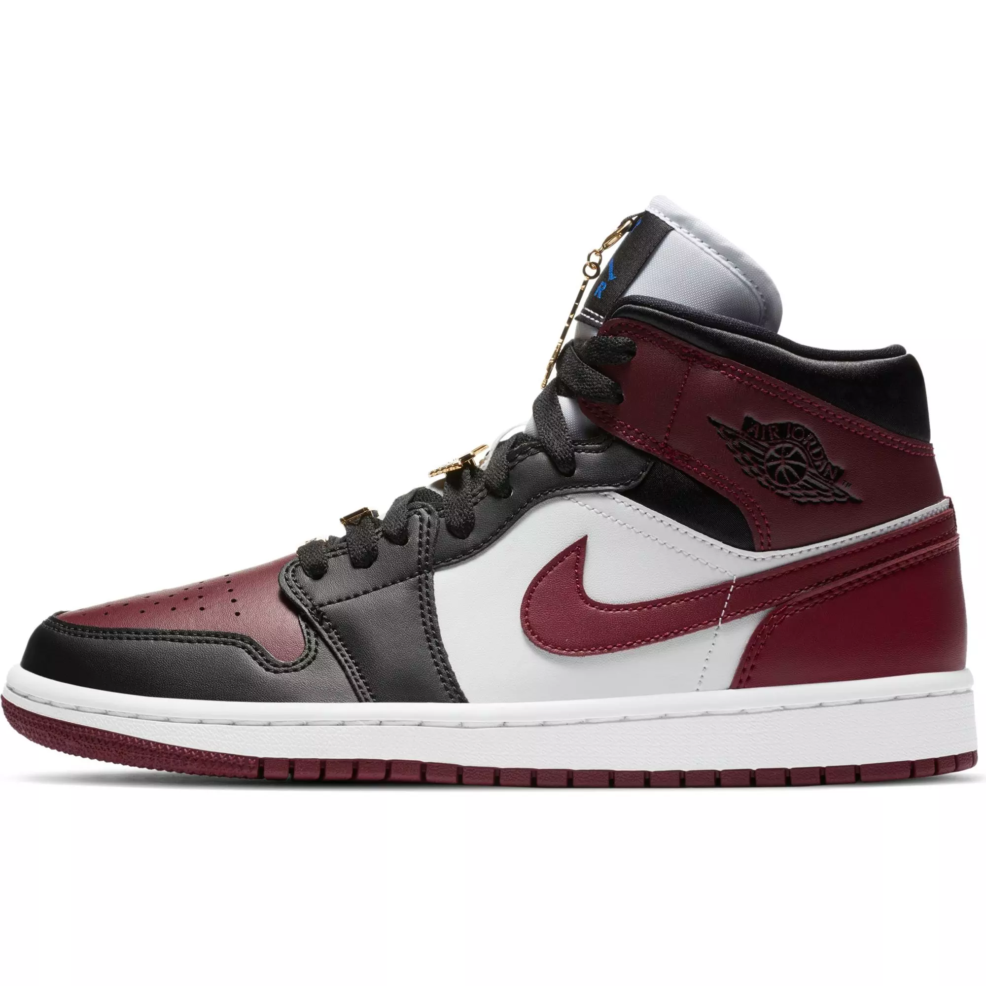 Jordan 1 Mid SE "Black/Dark Beetroot" Women's Shoe - BLACK