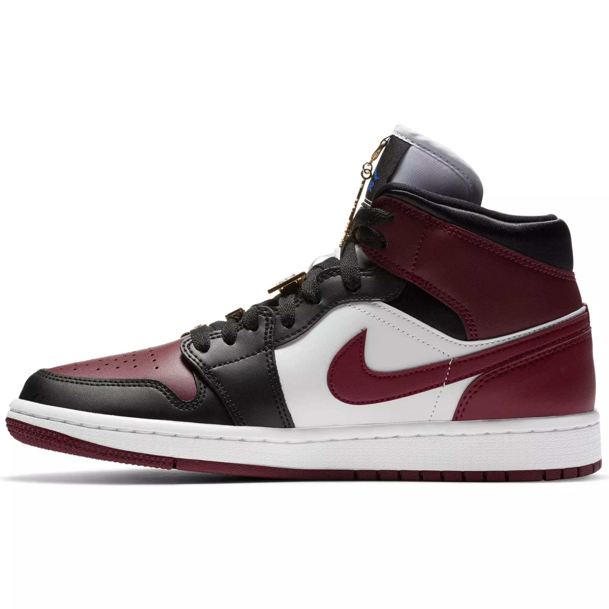 Jordan 1 Mid SE "Black/Dark Beetroot" Women's Shoe - BLACK