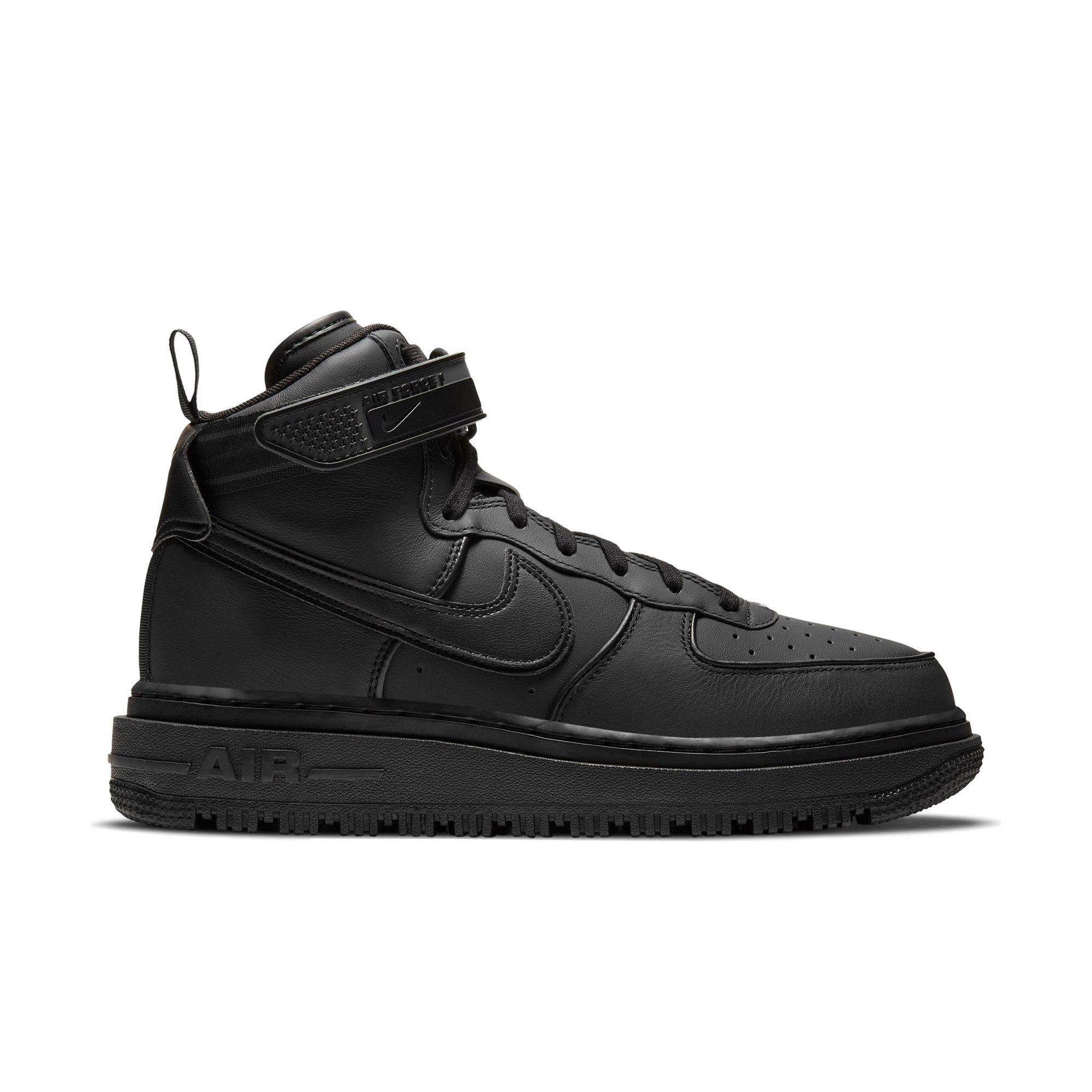 black nike high top shoes