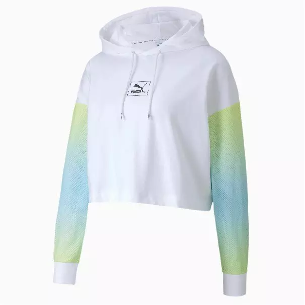 Puma Women's Tie Dye Hoodie - WHITE