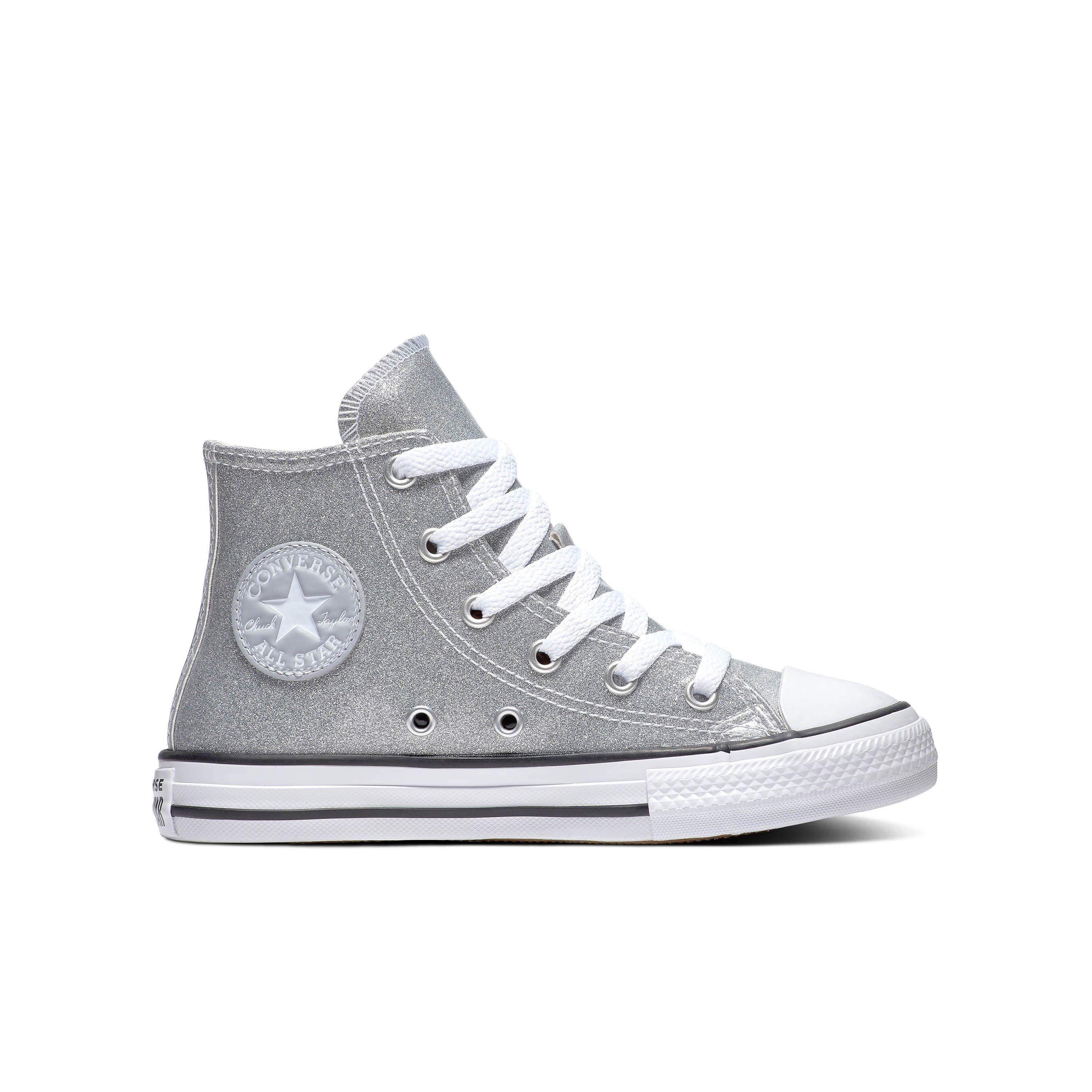 silver glitter converse girls