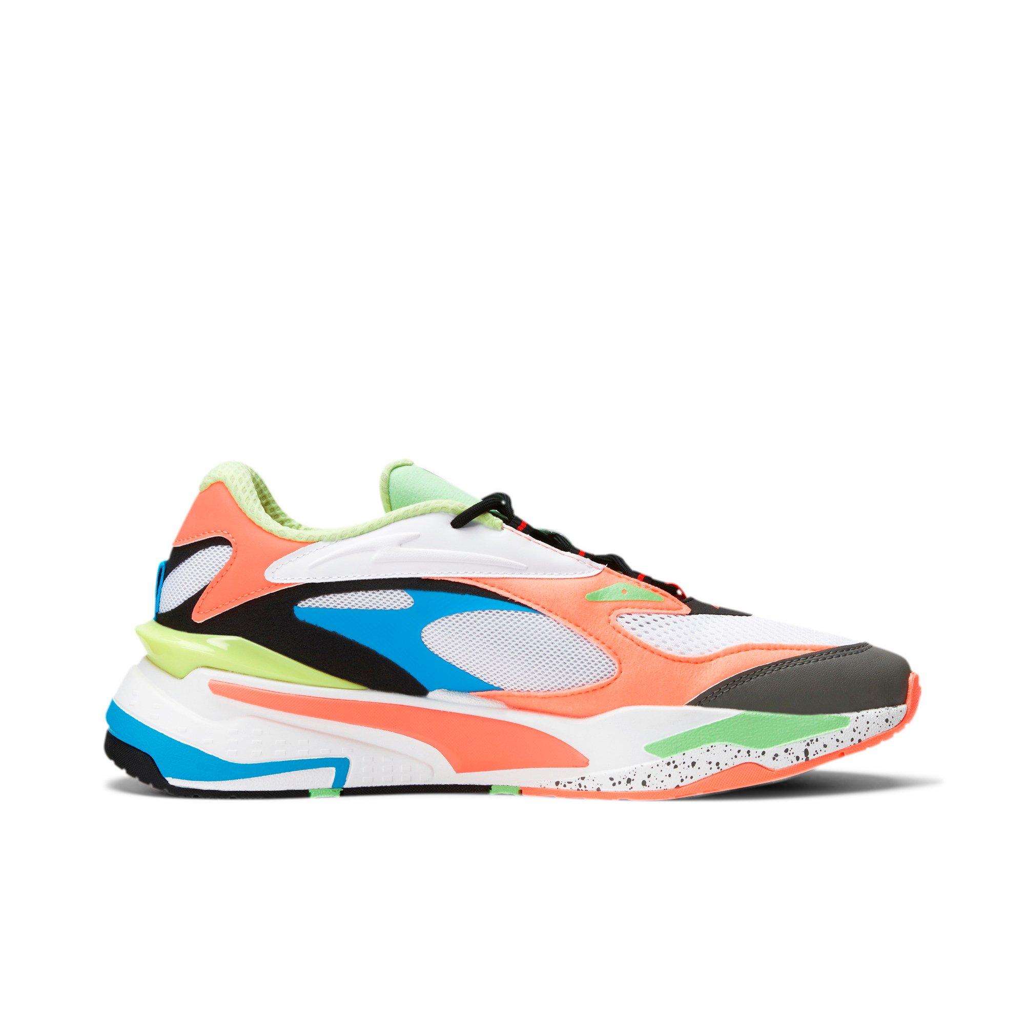 puma rs fast white peach blue