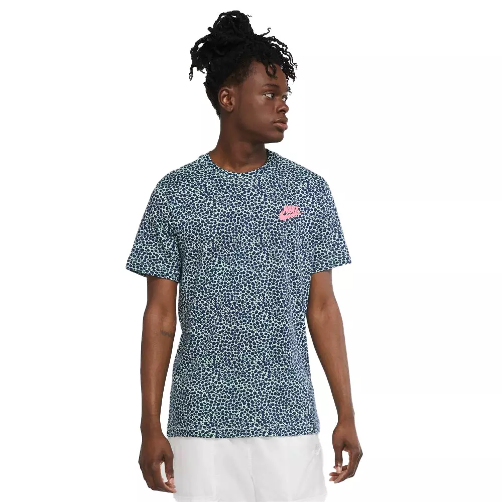 Nike Men's Brand Riffs All-Over-Print Tee - GREEN