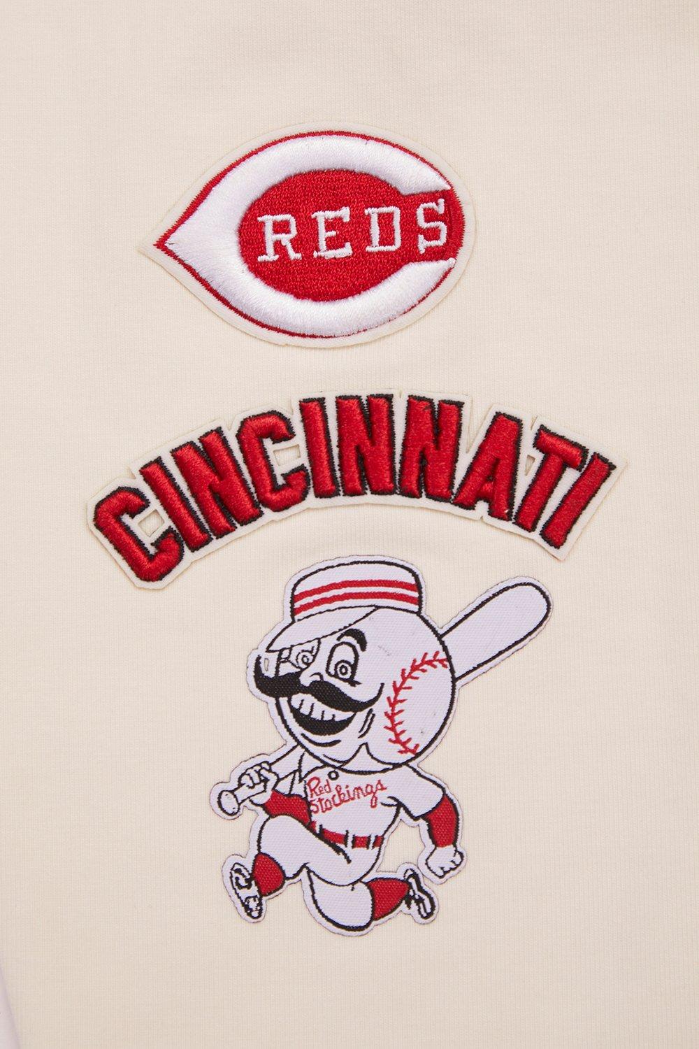 Pro Standard Women's MLB Cincinnati Reds Retro Classic Jersey Leggings - Eggshell - EGGSHELL Thumbnail View 5